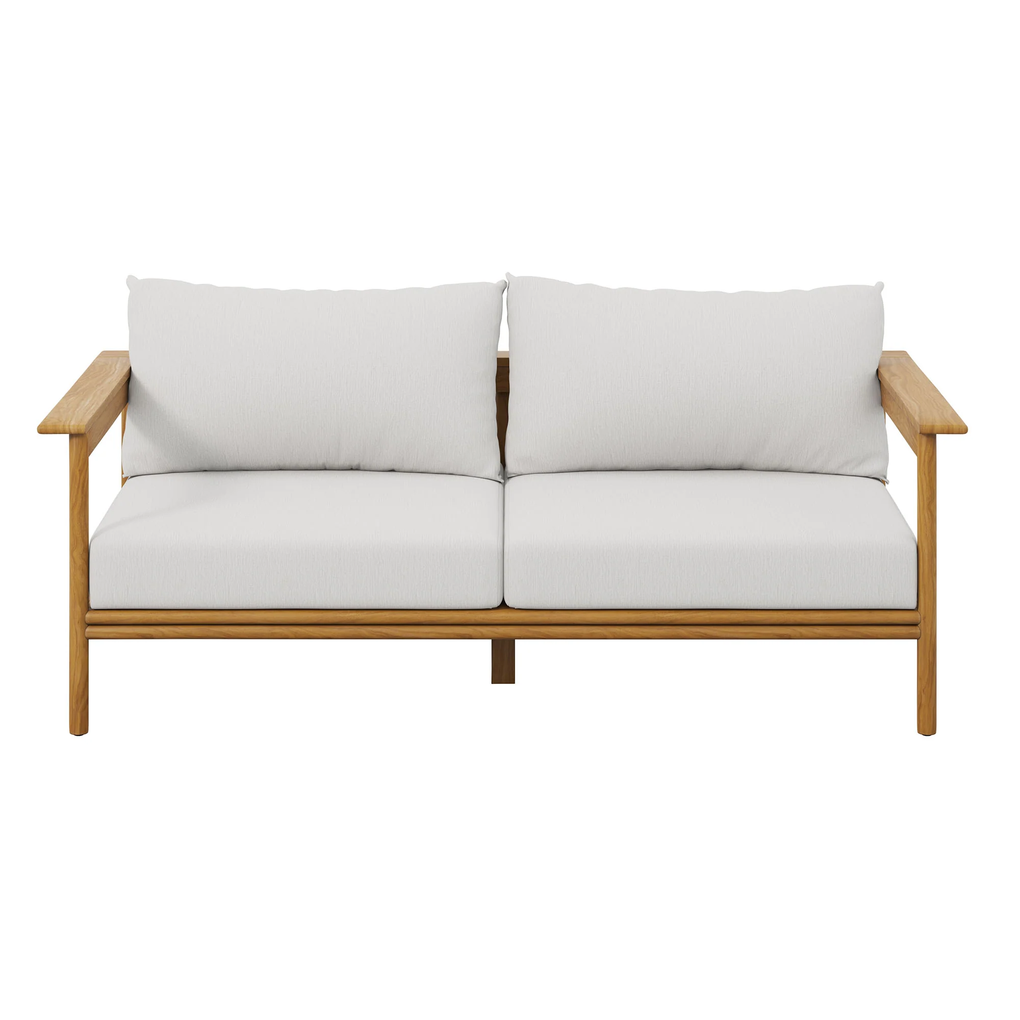 Wren Outdoor Patio Teak Wood Sofa by Modway - Image 11