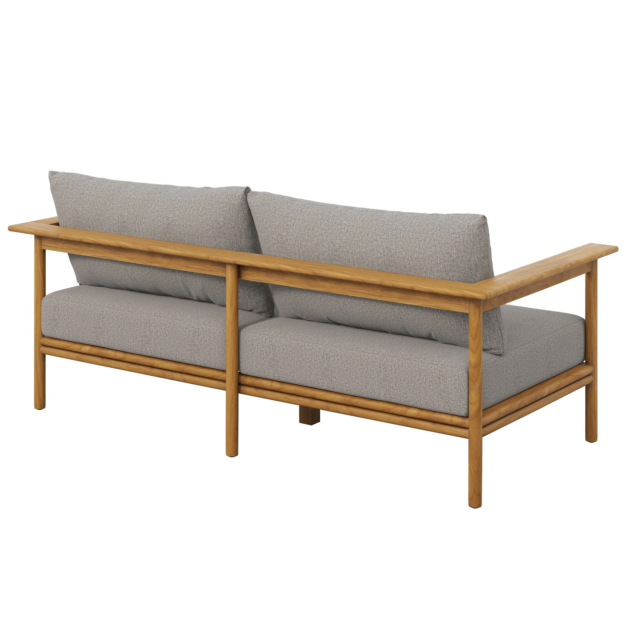 Wren Outdoor Patio Teak Wood Sofa by Modway - Image 12