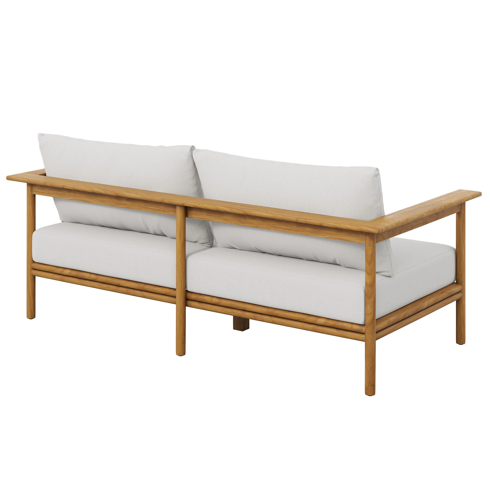 Wren Outdoor Patio Teak Wood Sofa by Modway - Image 13