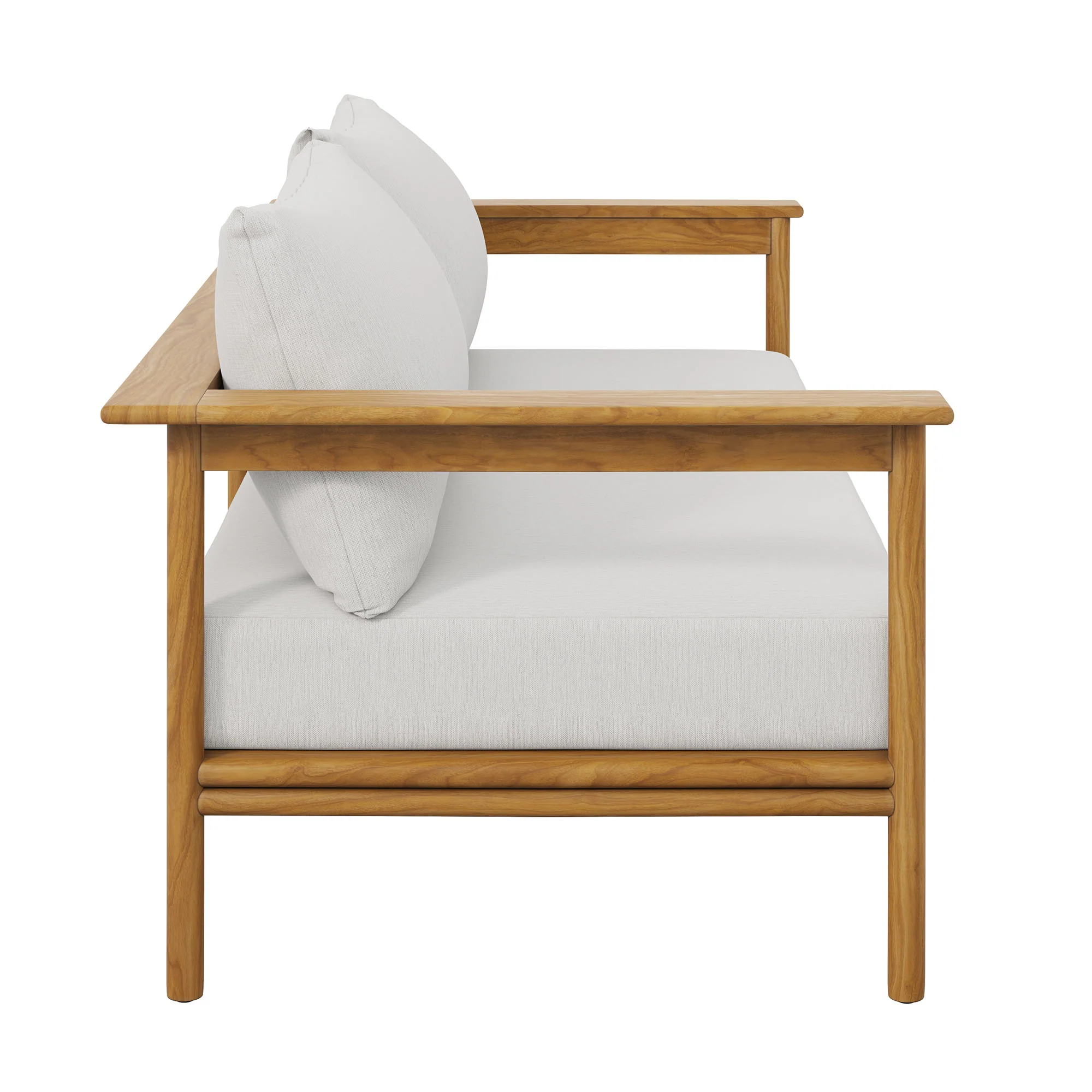 Wren Outdoor Patio Teak Wood Sofa by Modway - Image 15