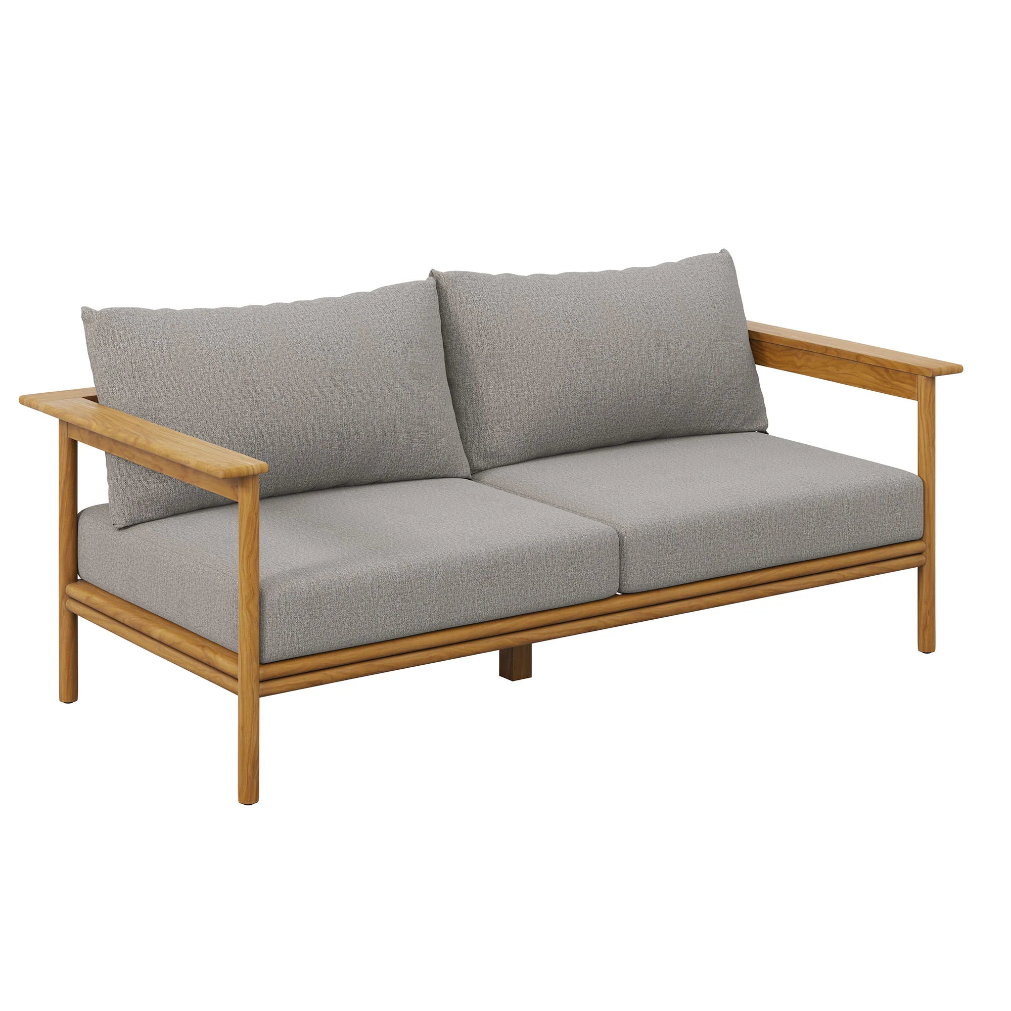 Wren Outdoor Patio Teak Wood Sofa by Modway - Image 20