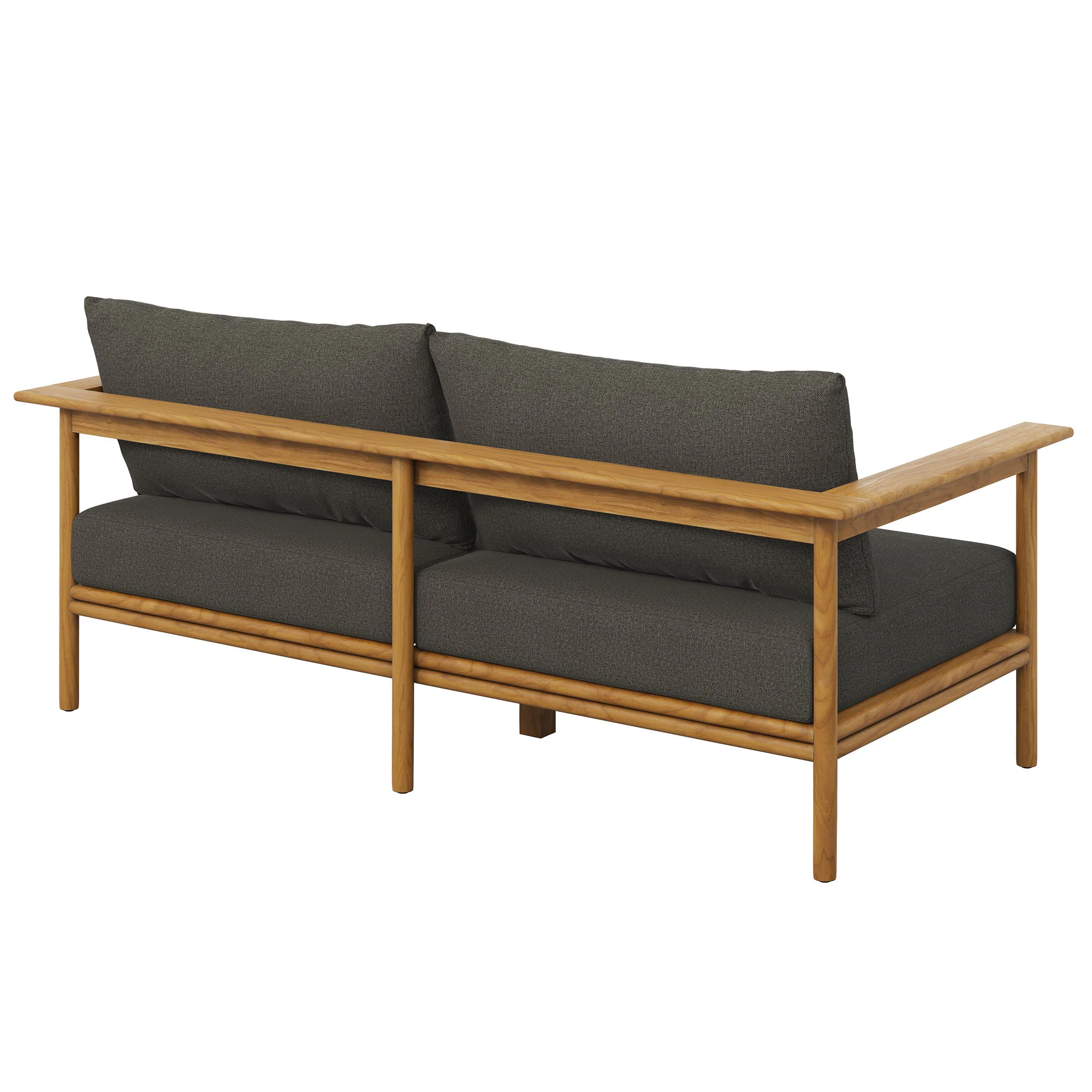Wren Outdoor Patio Teak Wood Sofa by Modway - Image 5