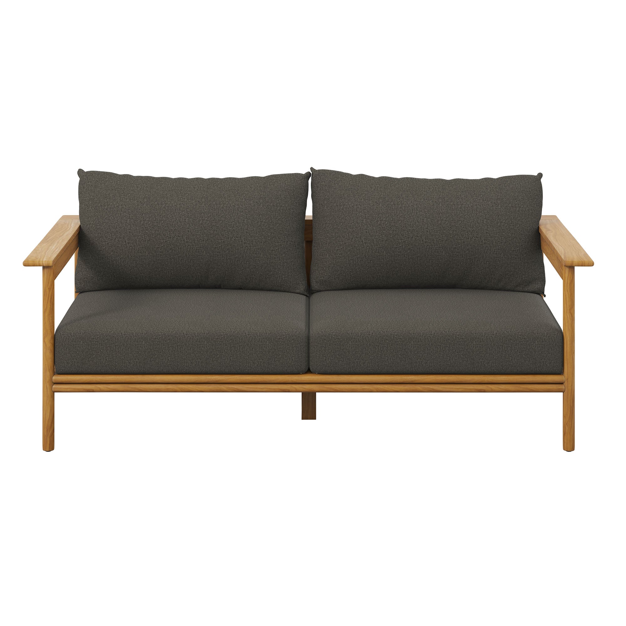 Wren Outdoor Patio Teak Wood Sofa by Modway - Image 6