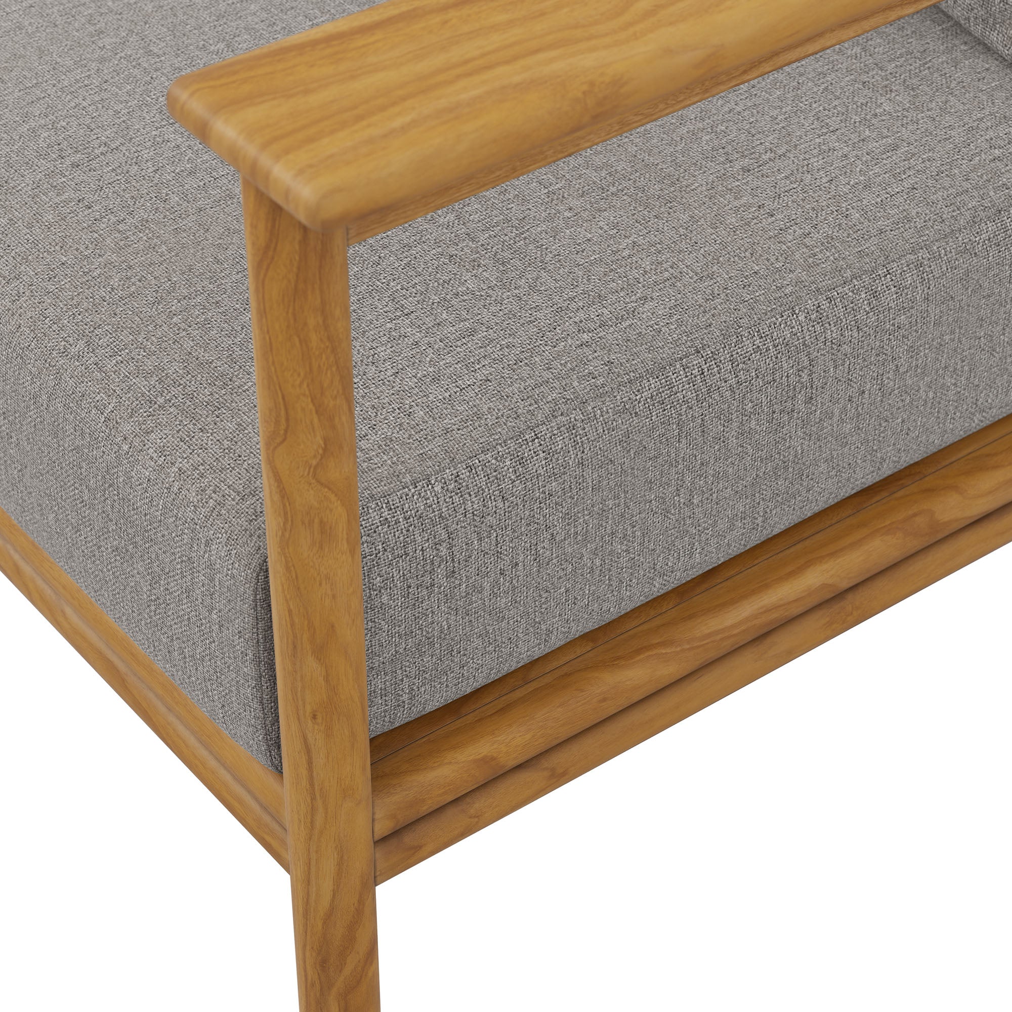Wren Outdoor Patio Teak Wood Sofa by Modway - Image 8