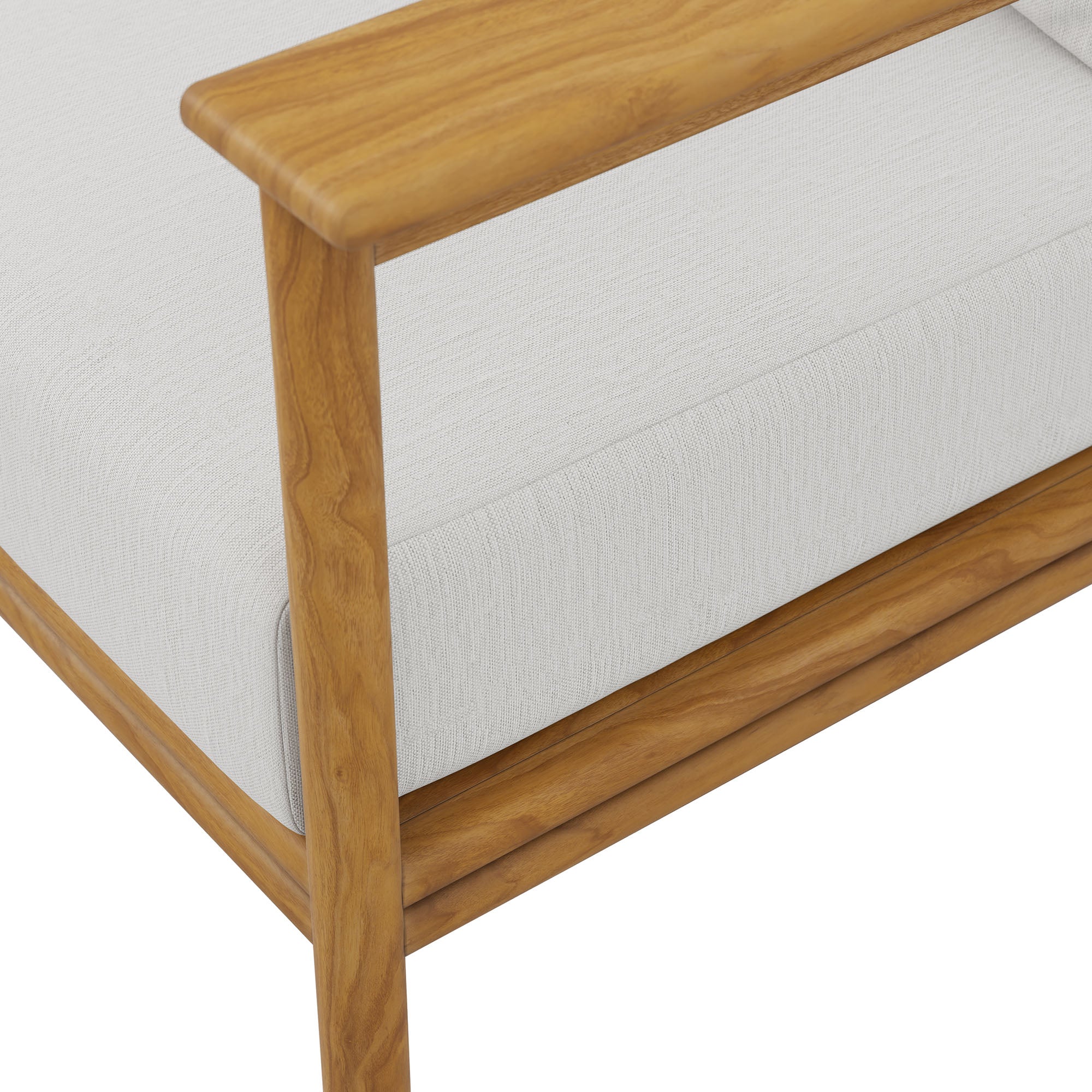 Wren Outdoor Patio Teak Wood Sofa by Modway - Image 9