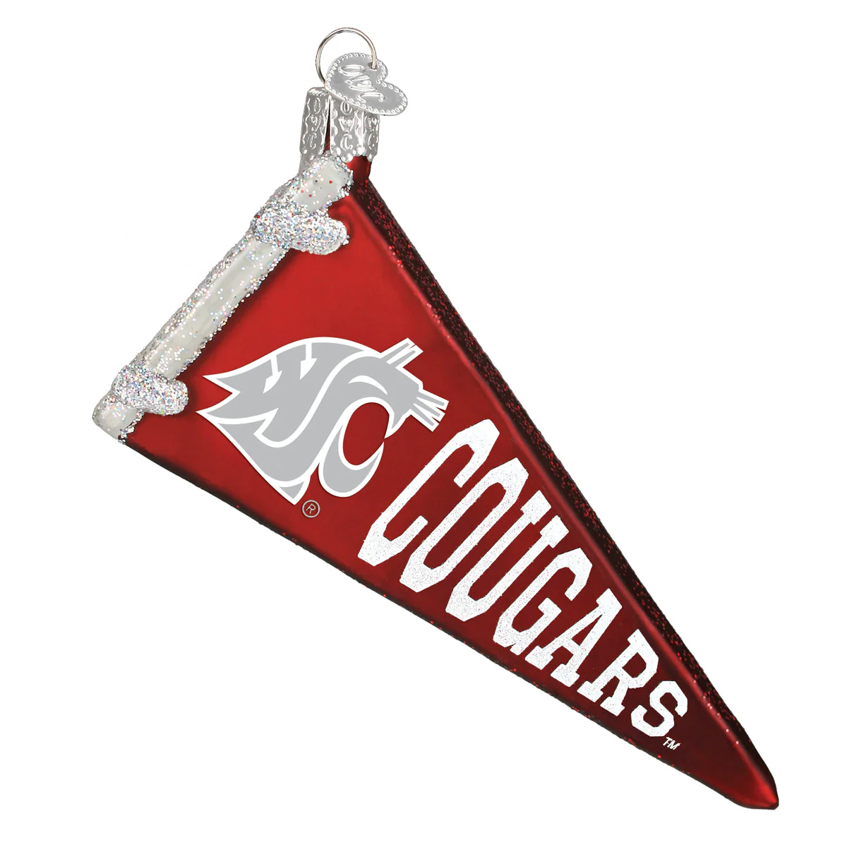 WSU Pennant Ornament 5x4 Inch by Old World Christmas - Image 3