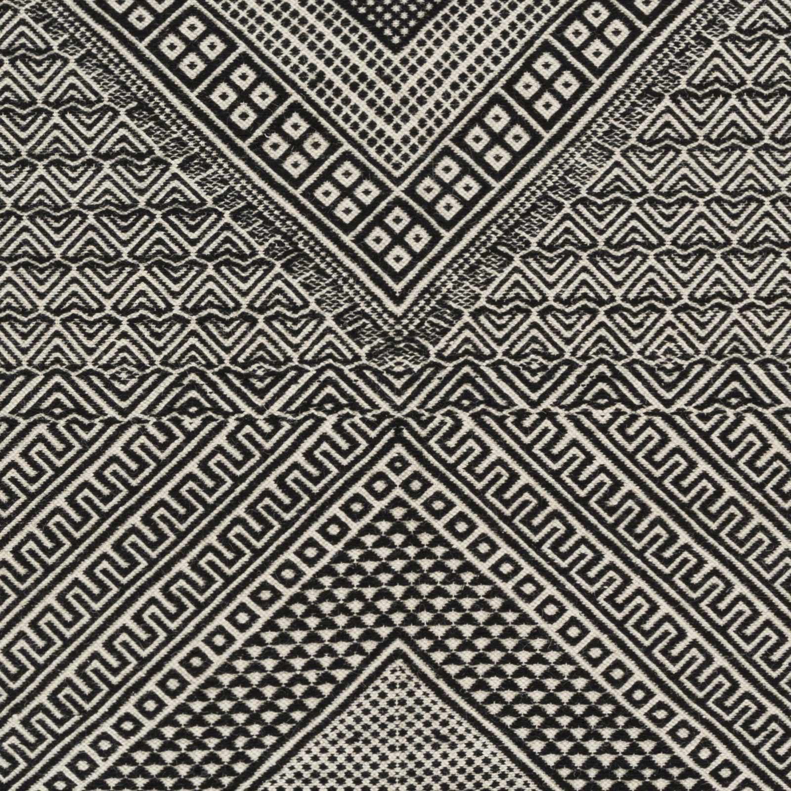 Wundowie Black&Ivory Diamond Wool Rug - Clearance - Image 7