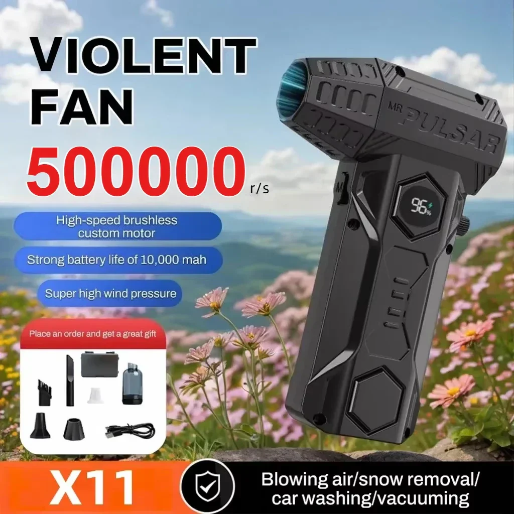 X11 500,000RPM Air Blower – Super Powerful Compressed Duster with Car & Home Use - Image 2