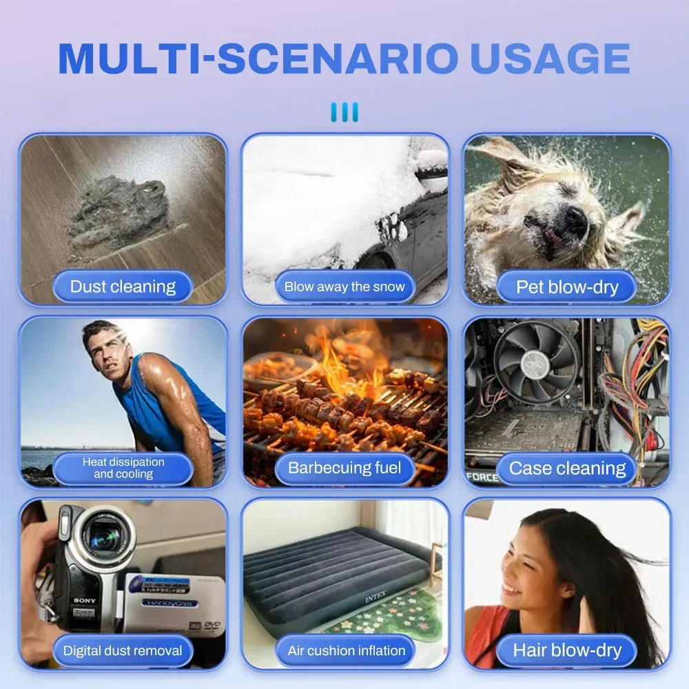 X11 500,000RPM Air Blower – Super Powerful Compressed Duster with Car & Home Use - Image 7