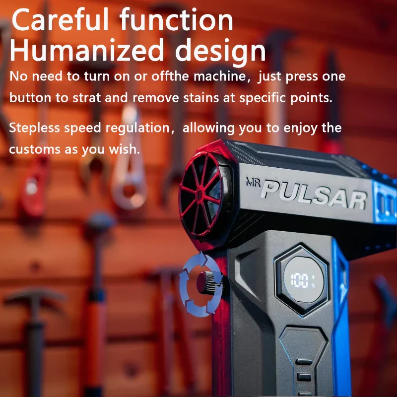 X11Pro Turbo Air Blower – 990000RPM Brushless Fan with 10000mAh Power & Kit - Image 4