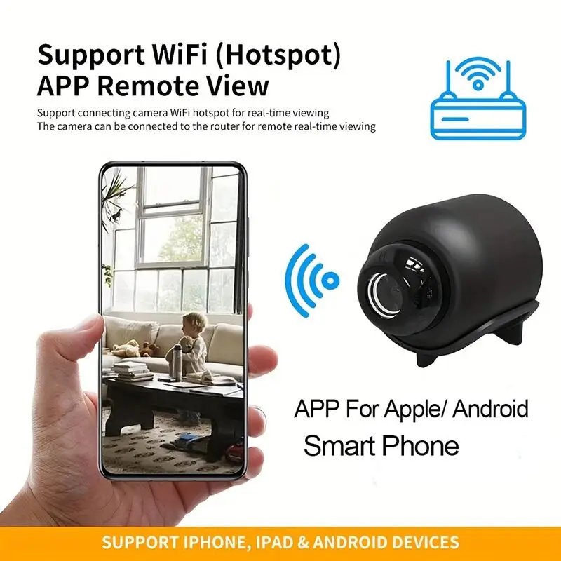 X5Mini 1080P Wireless Security Camera – Night Vision, Motion Detection, Portable - Image 2