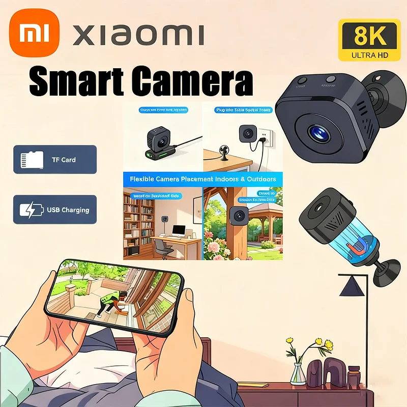 Xiaomi 8K Mini Security Camera Full Color Night Vision WiFi Motion Surveillance - Image 2