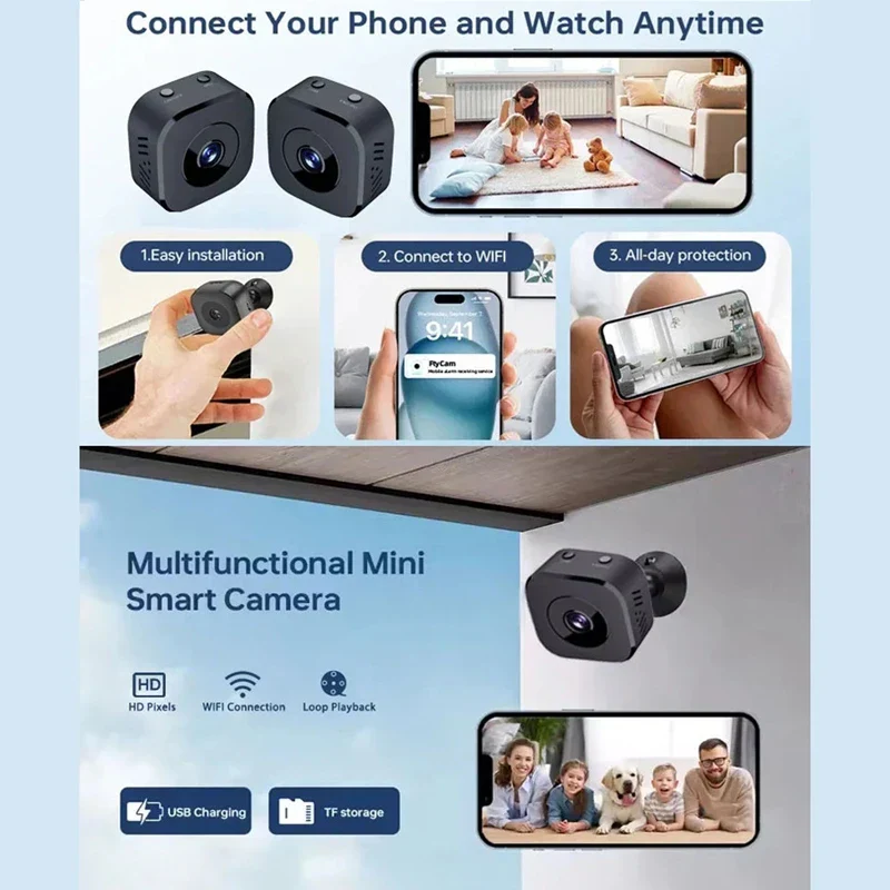 Xiaomi 8K Mini Security Camera Full Color Night Vision WiFi Motion Surveillance - Image 3