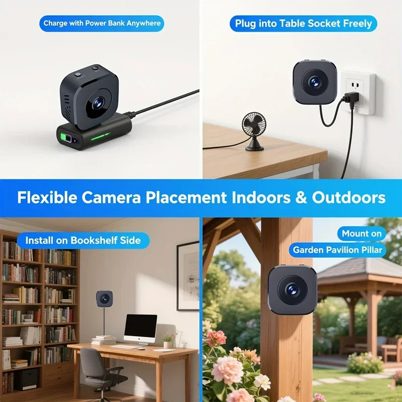 Xiaomi 8K Mini Wireless Security Camera WiFi Night Vision Motion Detection Audio - Image 4
