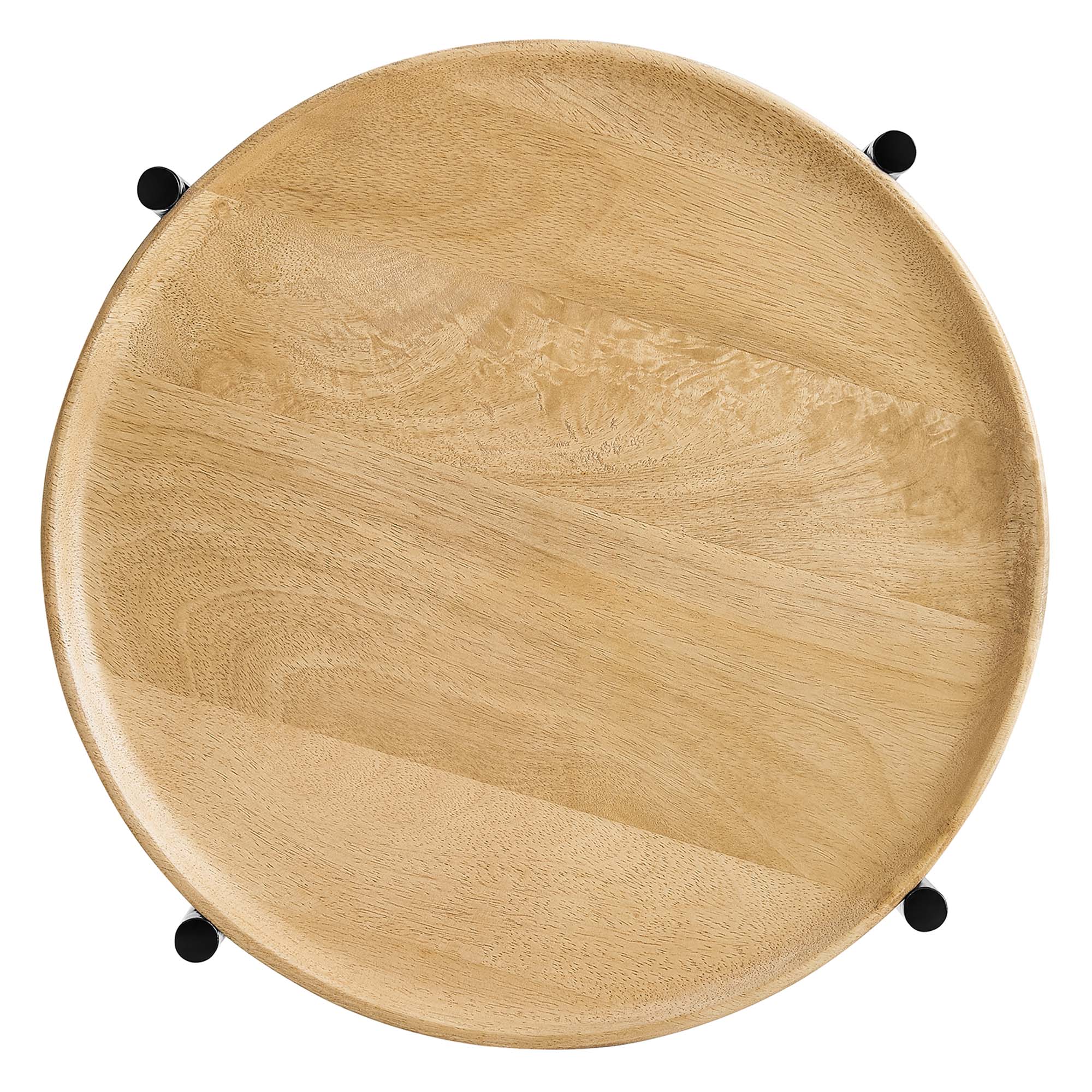Xilo Round Wood and Metal Side Table by Modway - Image 6