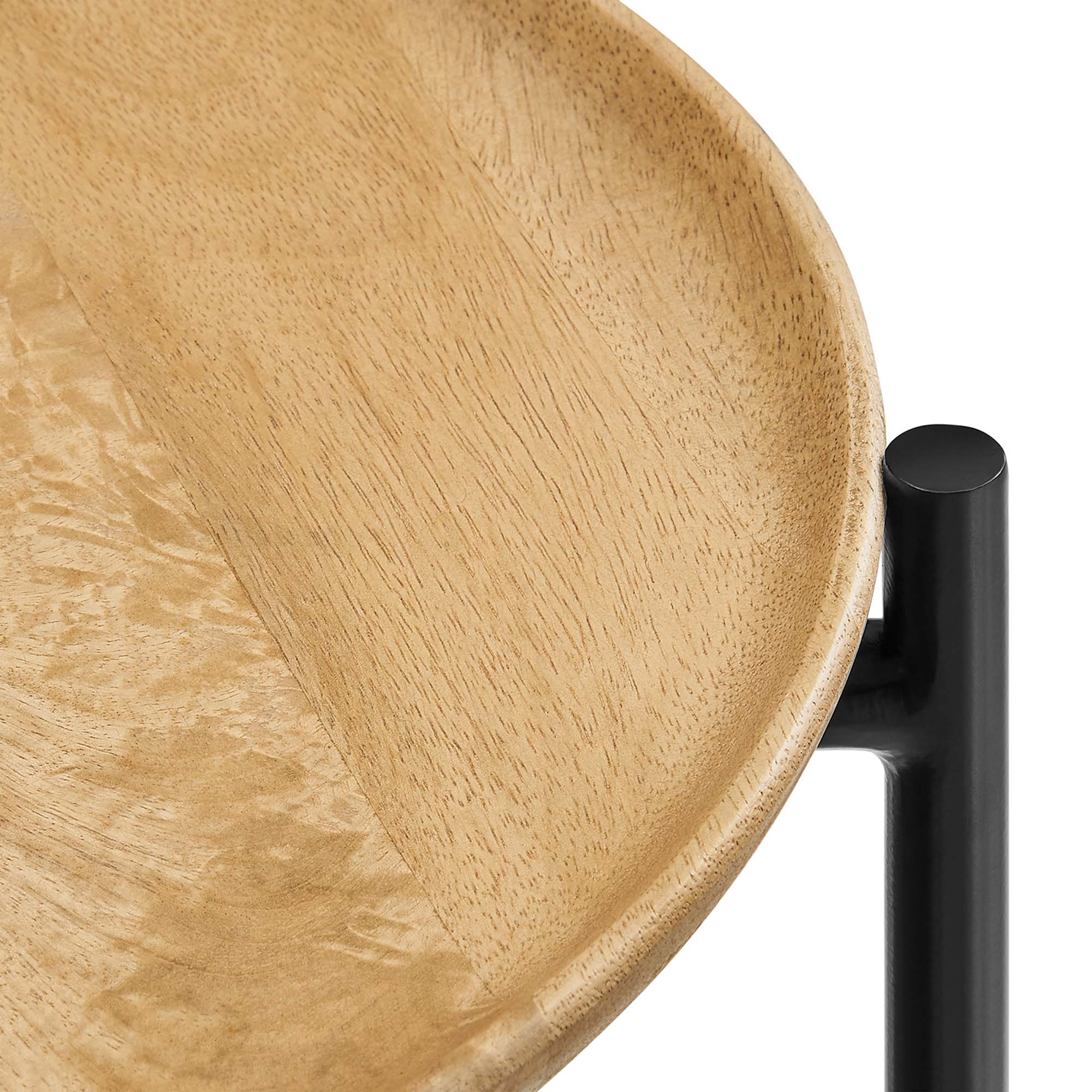 Xilo Round Wood and Metal Side Table by Modway - Image 7