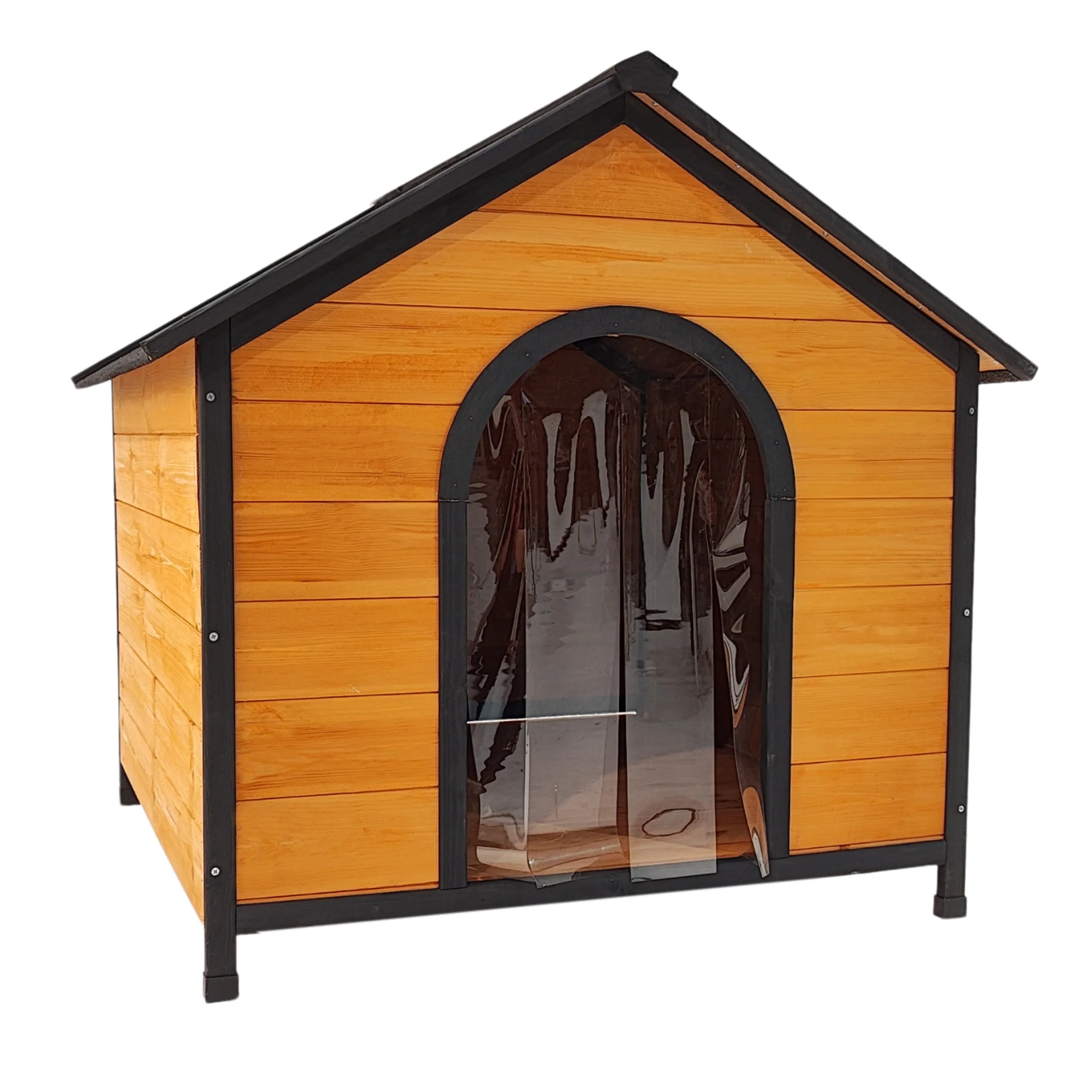 XPT088 Wearable and Strong Wooden Dog House with Metal Bowls and Toy Box - Image 16