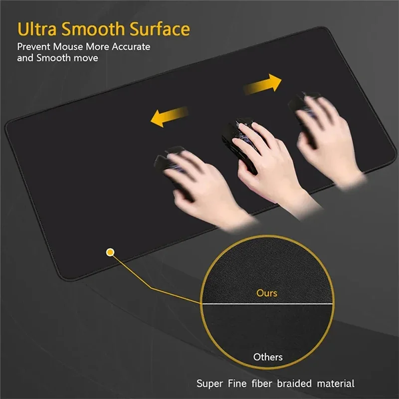 XXL Extended Gaming Mouse Pad Large Desk Mat Keyboard Pad Non-Slip Hexagon Design - Image 4