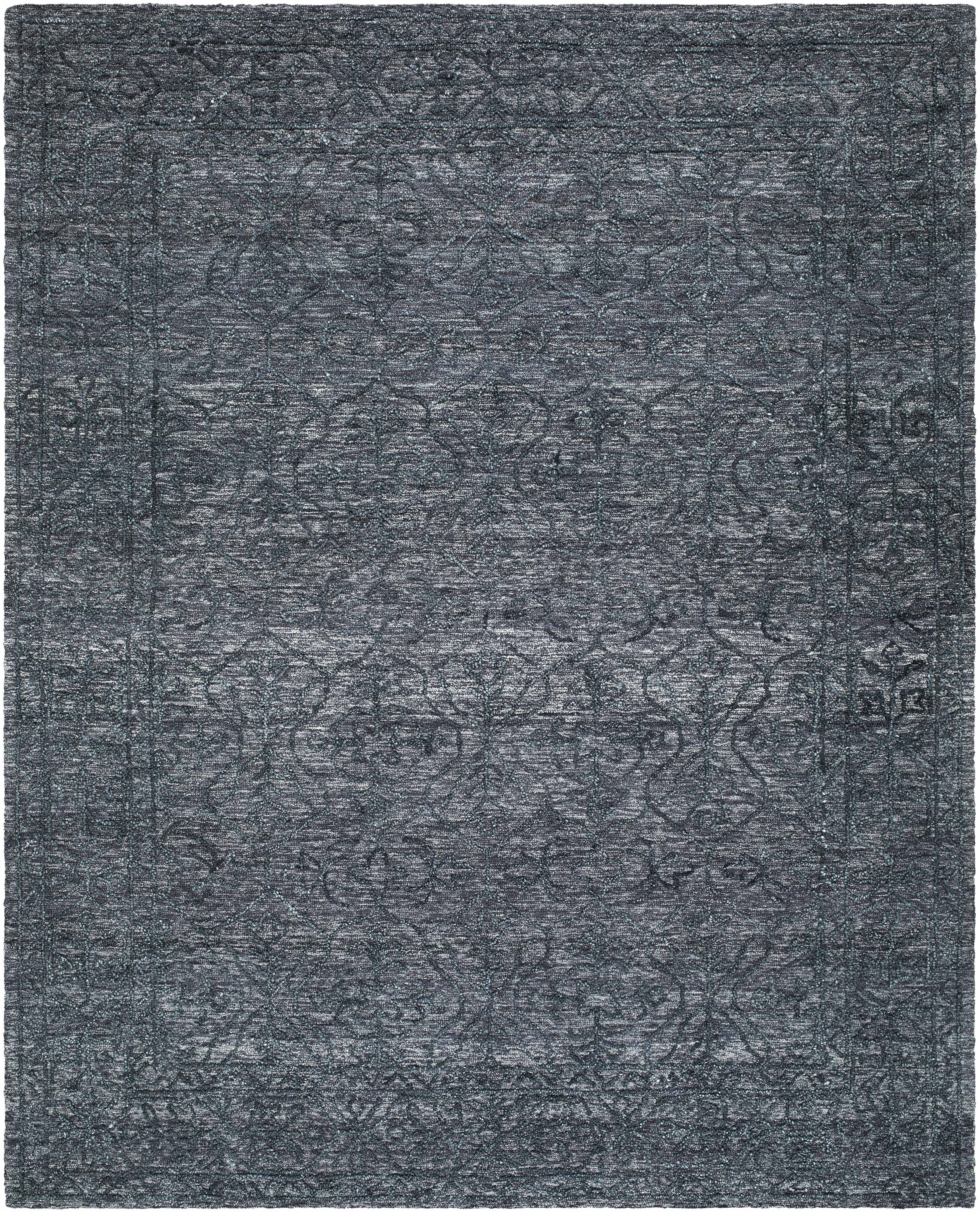 Yadid Black Wool Area Rug - Image 9