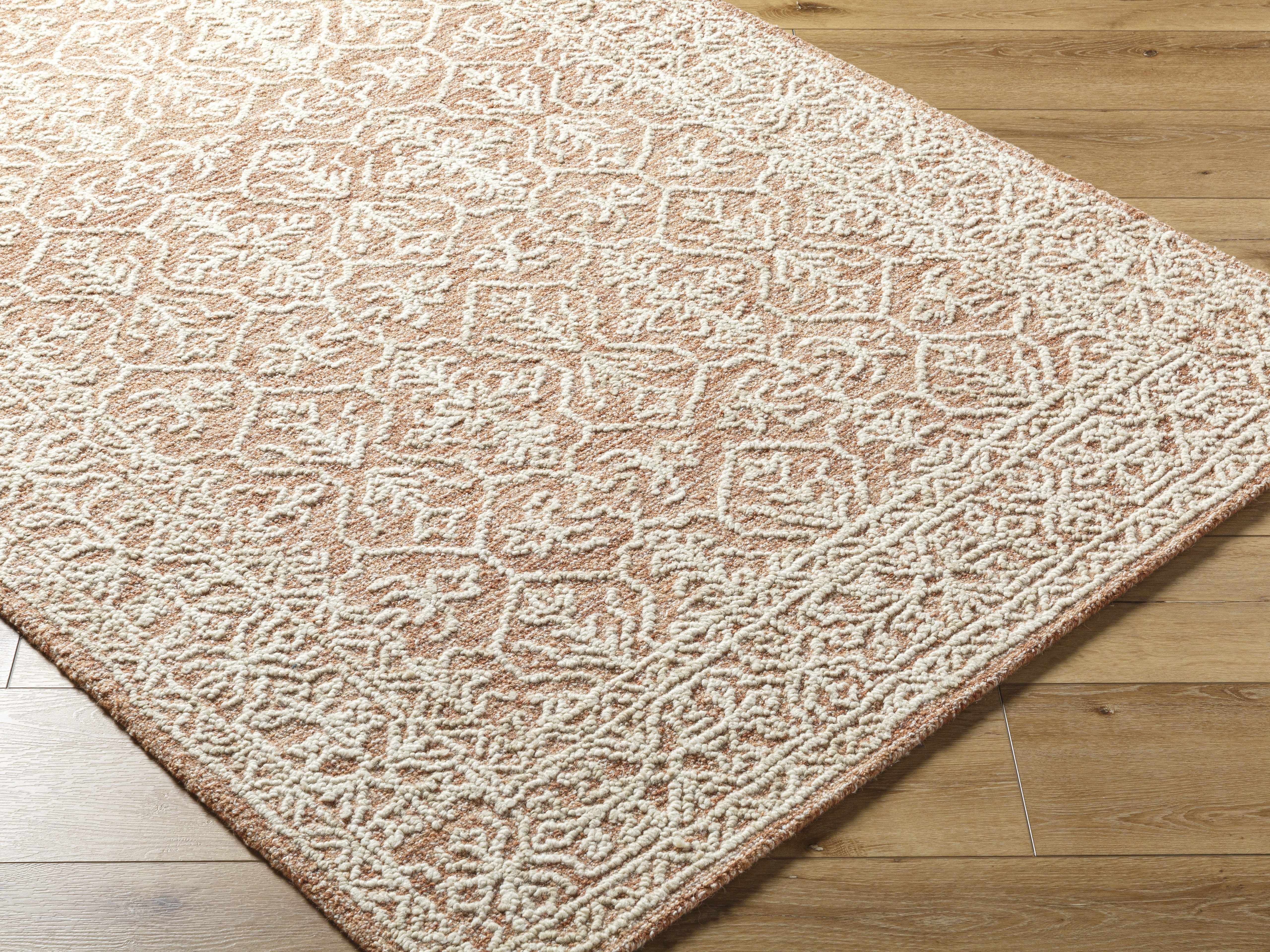 Yadid Brown Wool Area Rug - Image 2