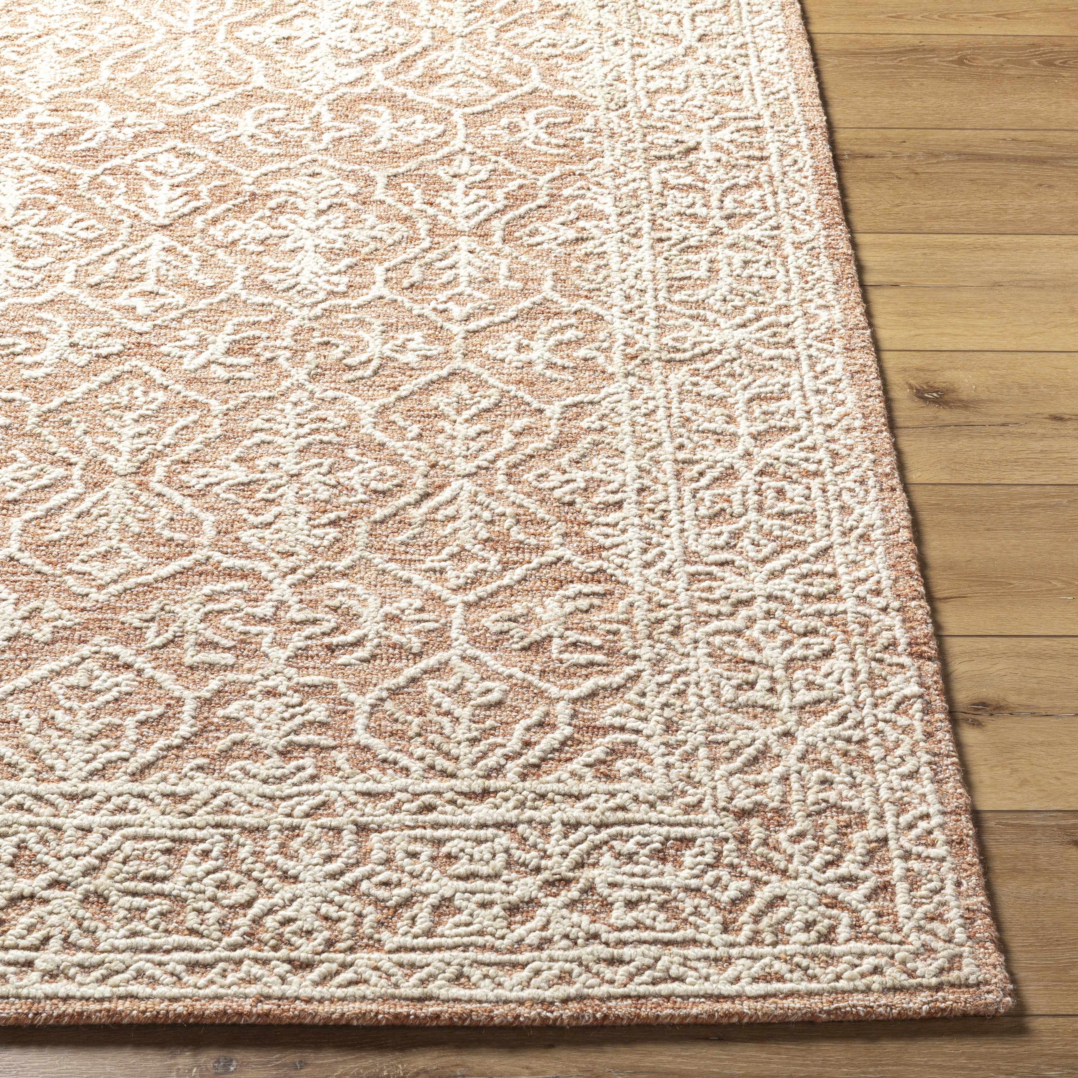 Yadid Brown Wool Area Rug - Image 3
