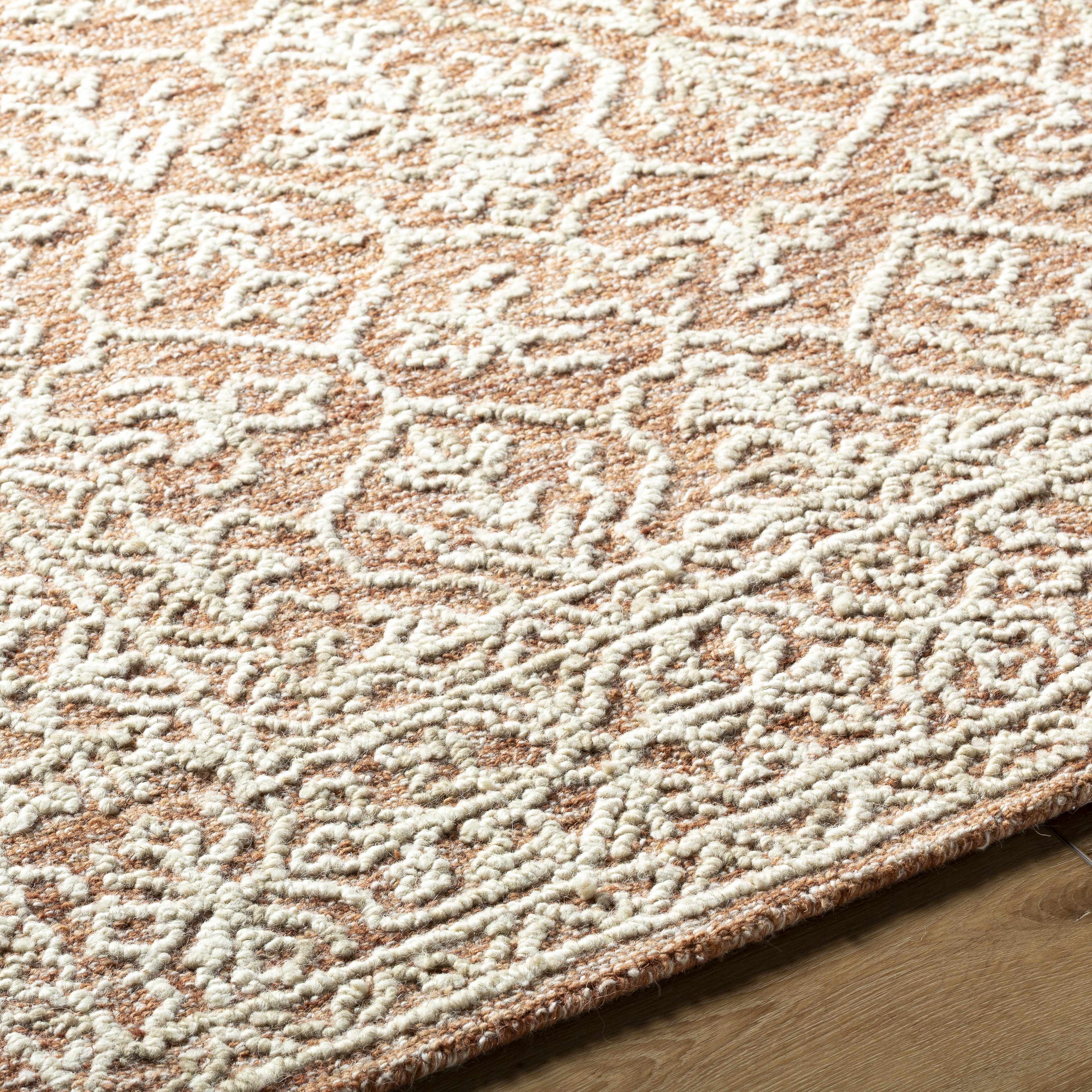 Yadid Brown Wool Area Rug - Image 6