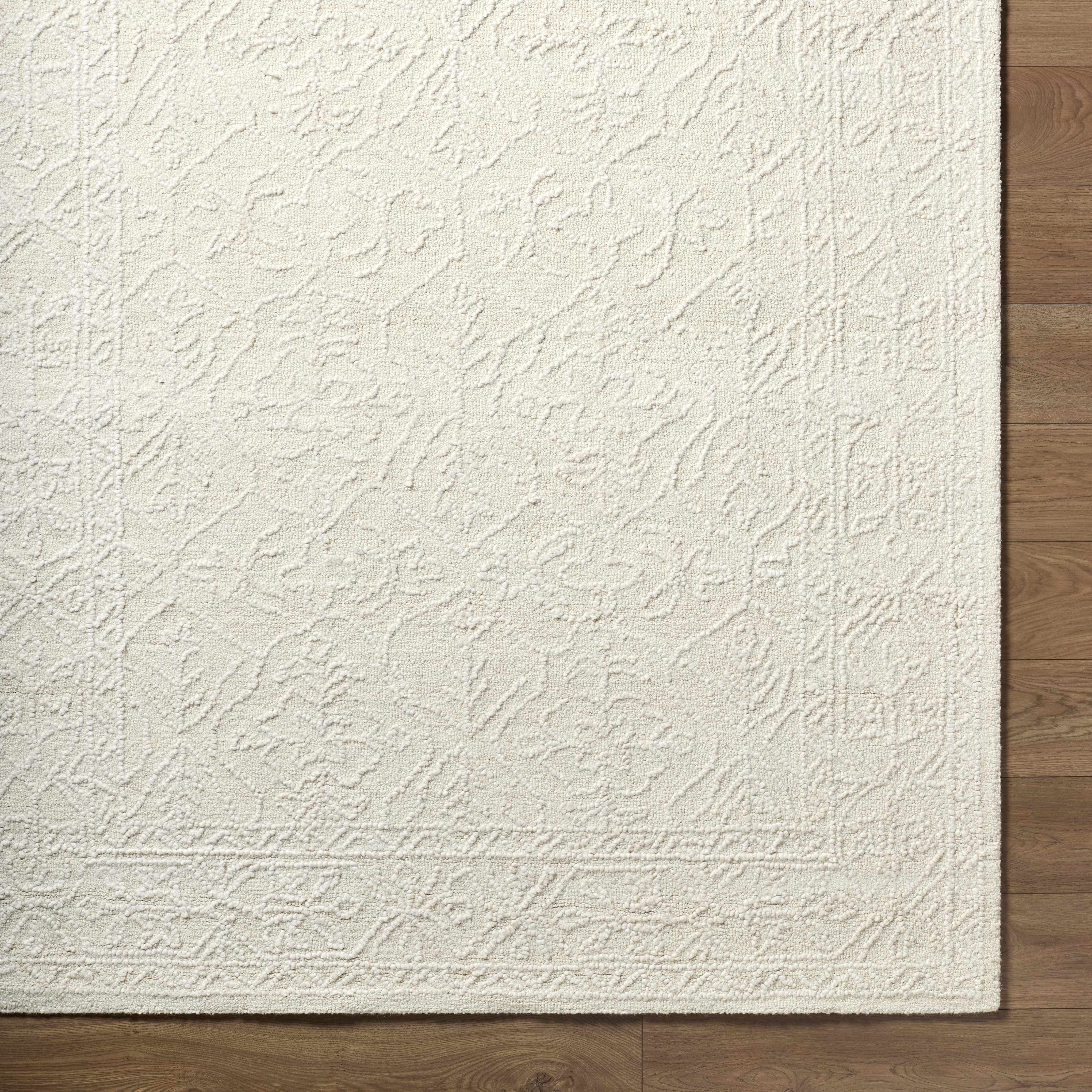Yadid Cream Wool Area Rug - Image 6