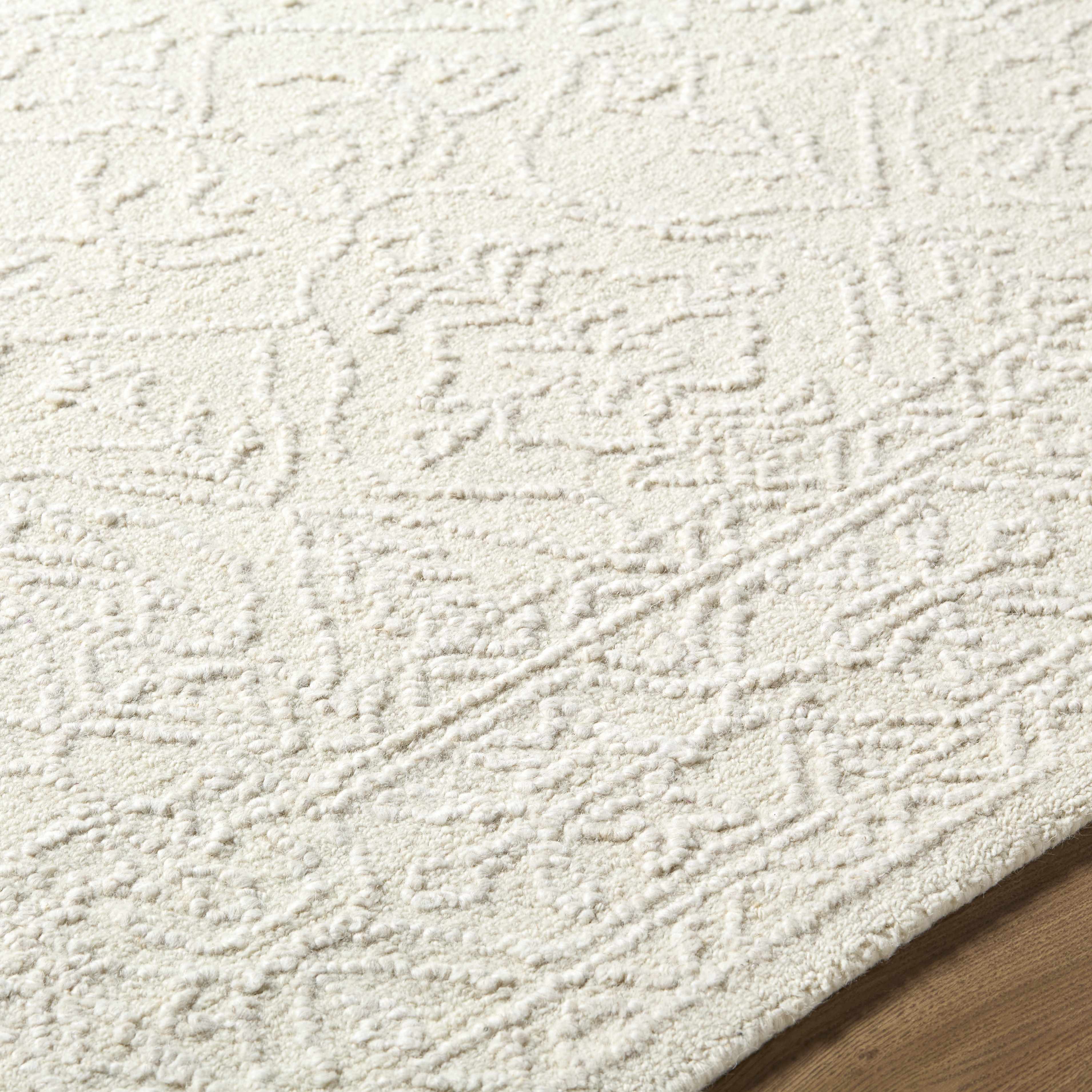 Yadid Cream Wool Area Rug - Image 7