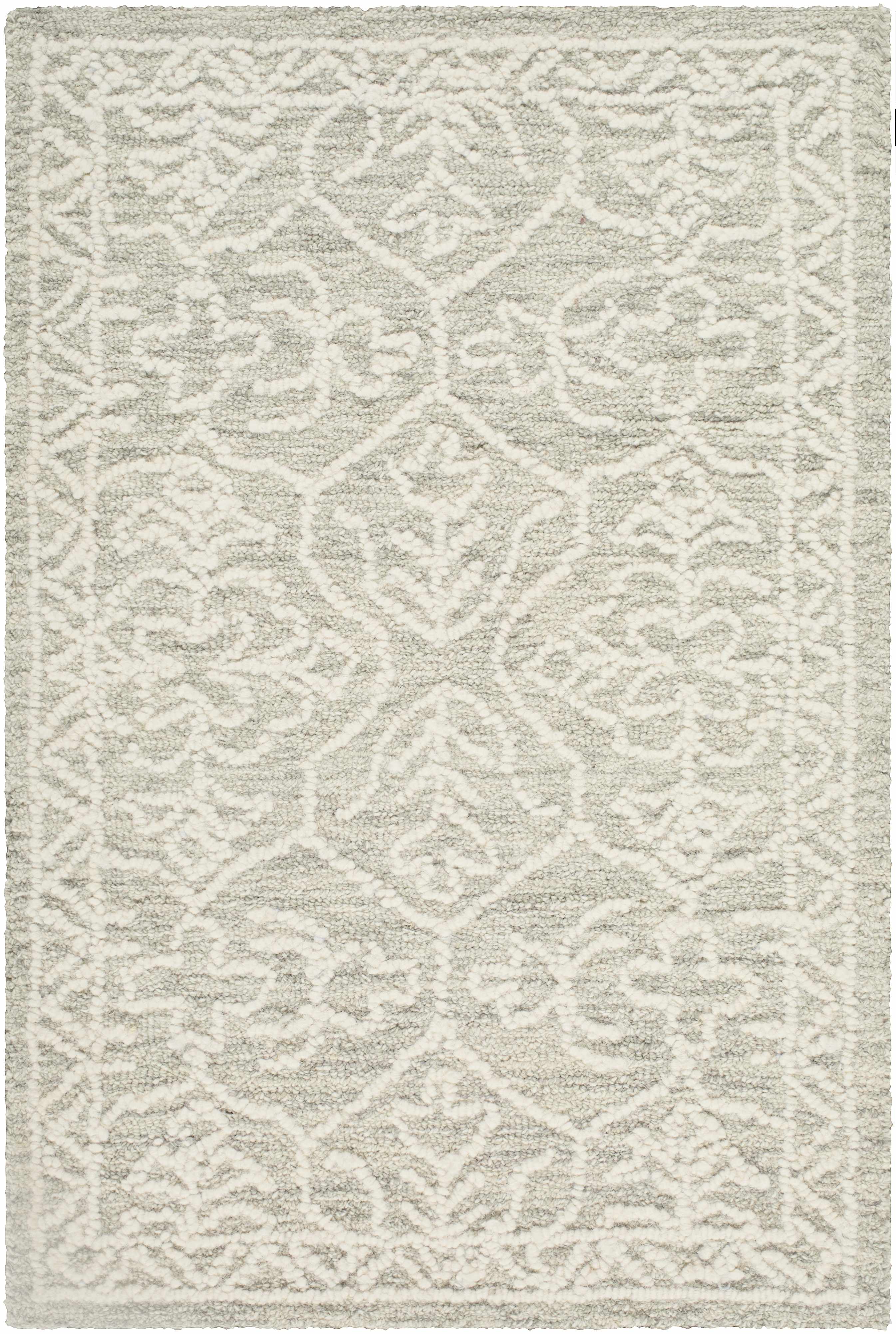 Yadid Gray Wool Area Rug - Image 7