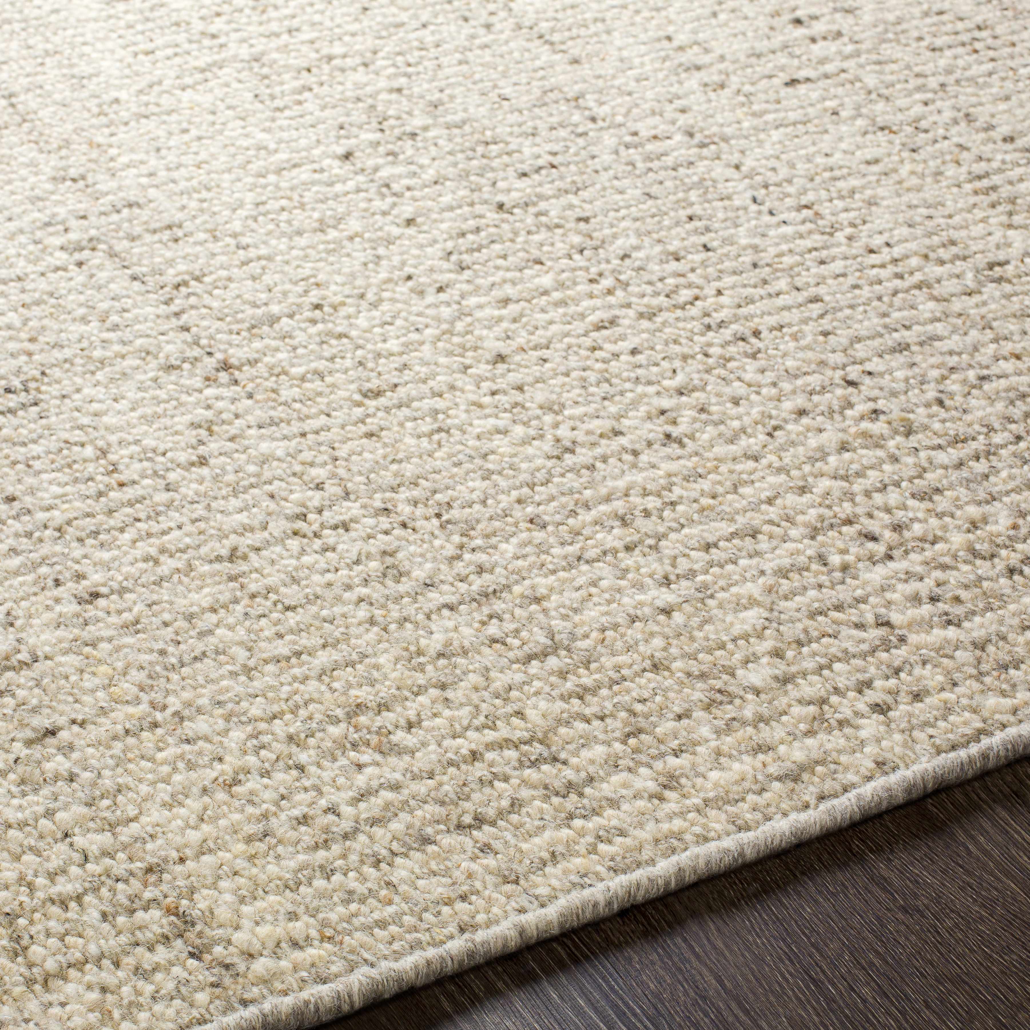 Yaniklar Beige Flat Woven Wool Rug - Image 6