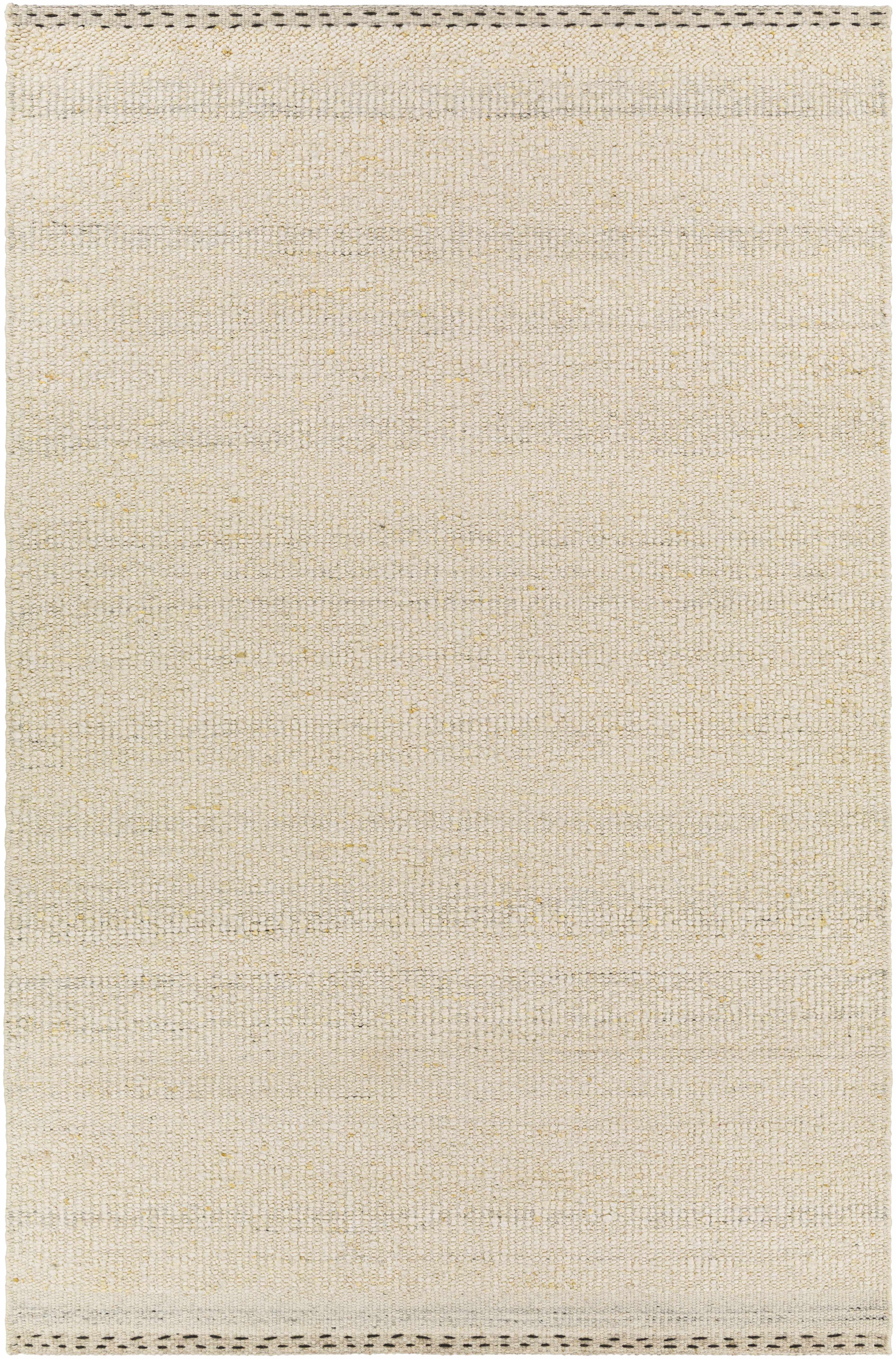 Yaniklar Cream Flat Woven Wool Rug