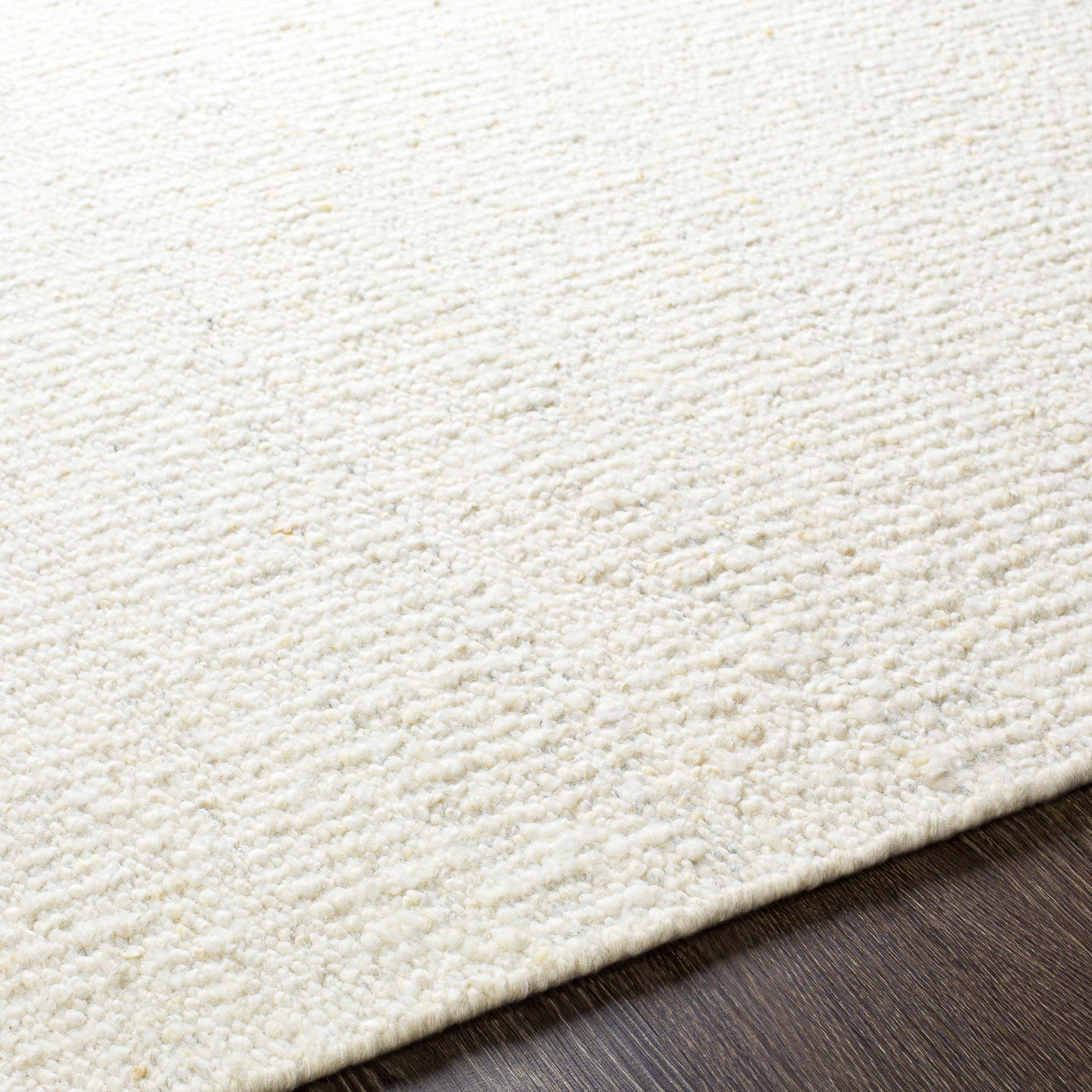 Yaniklar Cream Flat Woven Wool Rug - Image 7