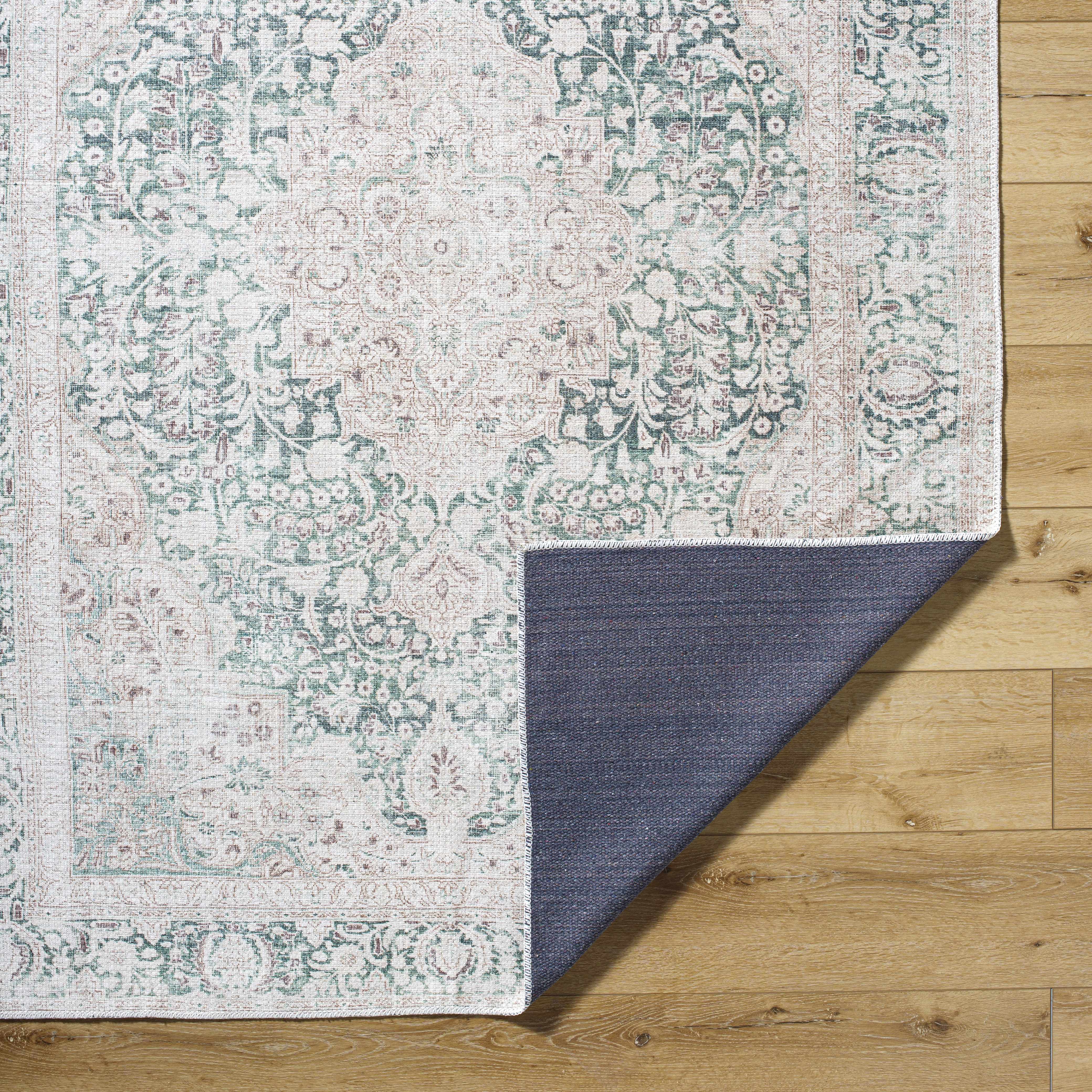 Yanis Vintage Flat Pile Washable Rug - Image 7