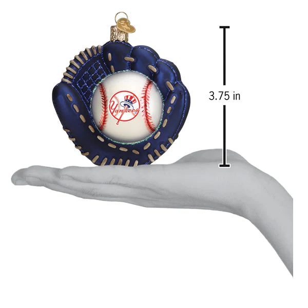 Yankees Baseball Mitt Ornament - Image 5
