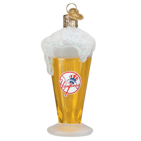 Yankees Glass Of Beer Christmas Ornament - Image 3
