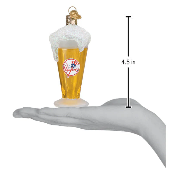 Yankees Glass Of Beer Christmas Ornament - Image 4