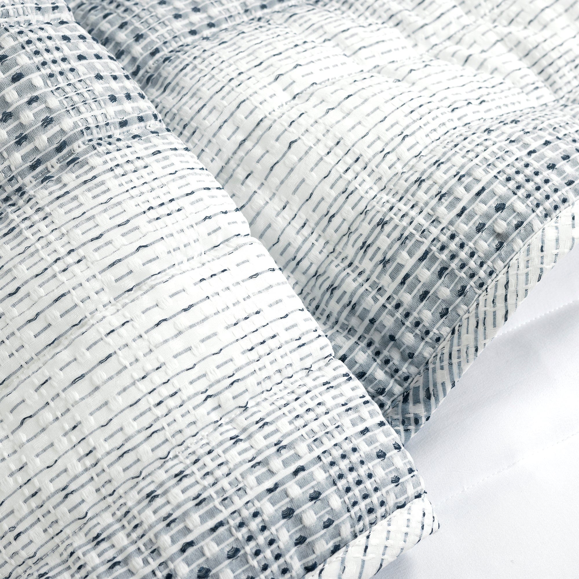 Yarn Dyed Textured Stripe Waffle Quilt 3 Piece Set - Image 10