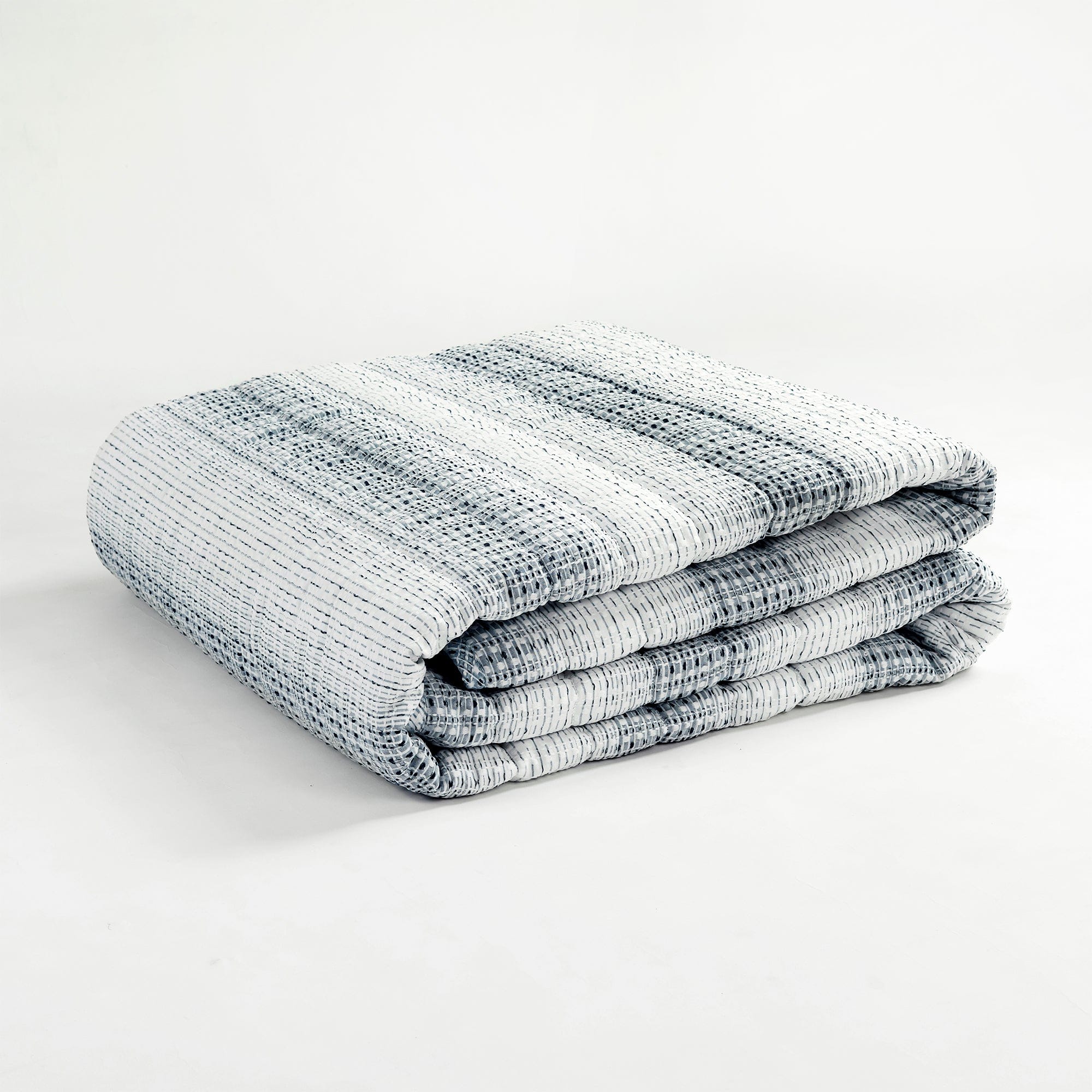Yarn Dyed Textured Stripe Waffle Quilt 3 Piece Set - Image 5