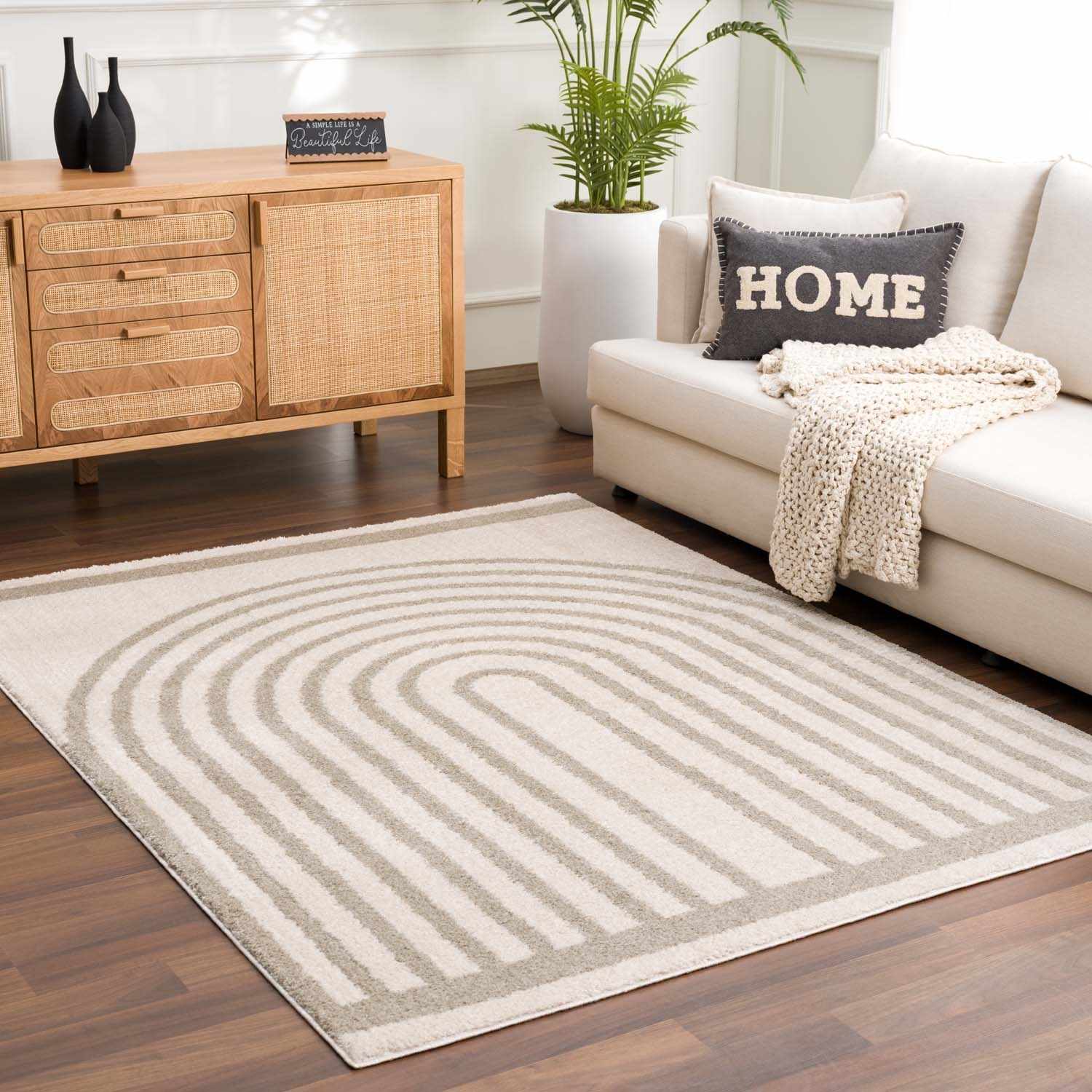 Yasuo Gray Washable Area Rug - Image 2