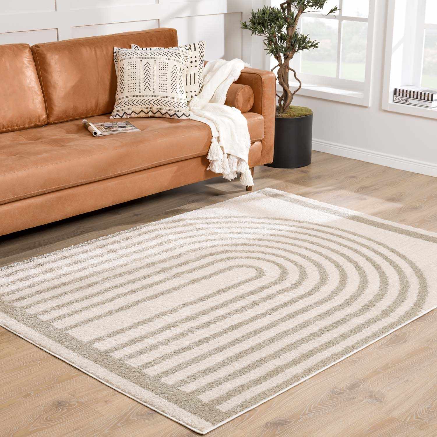 Yasuo Gray Washable Area Rug - Image 3