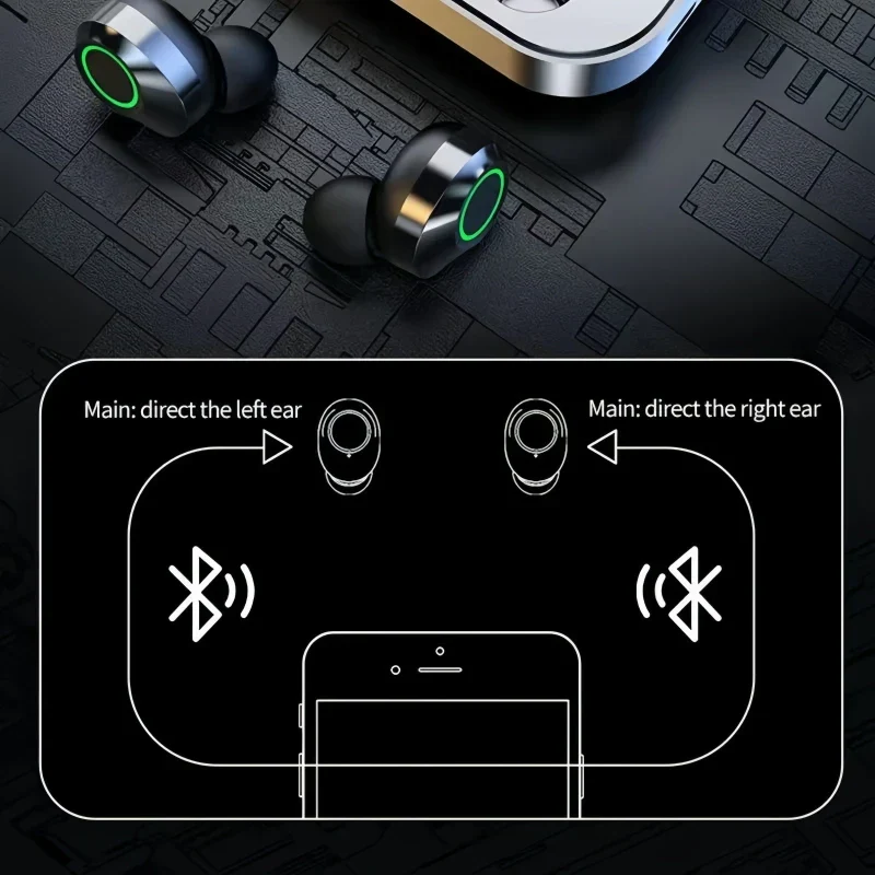 YD03 TWS Bluetooth 5.3 Wireless Earbuds Touch Control LED Charging Case Stereo - Image 5
