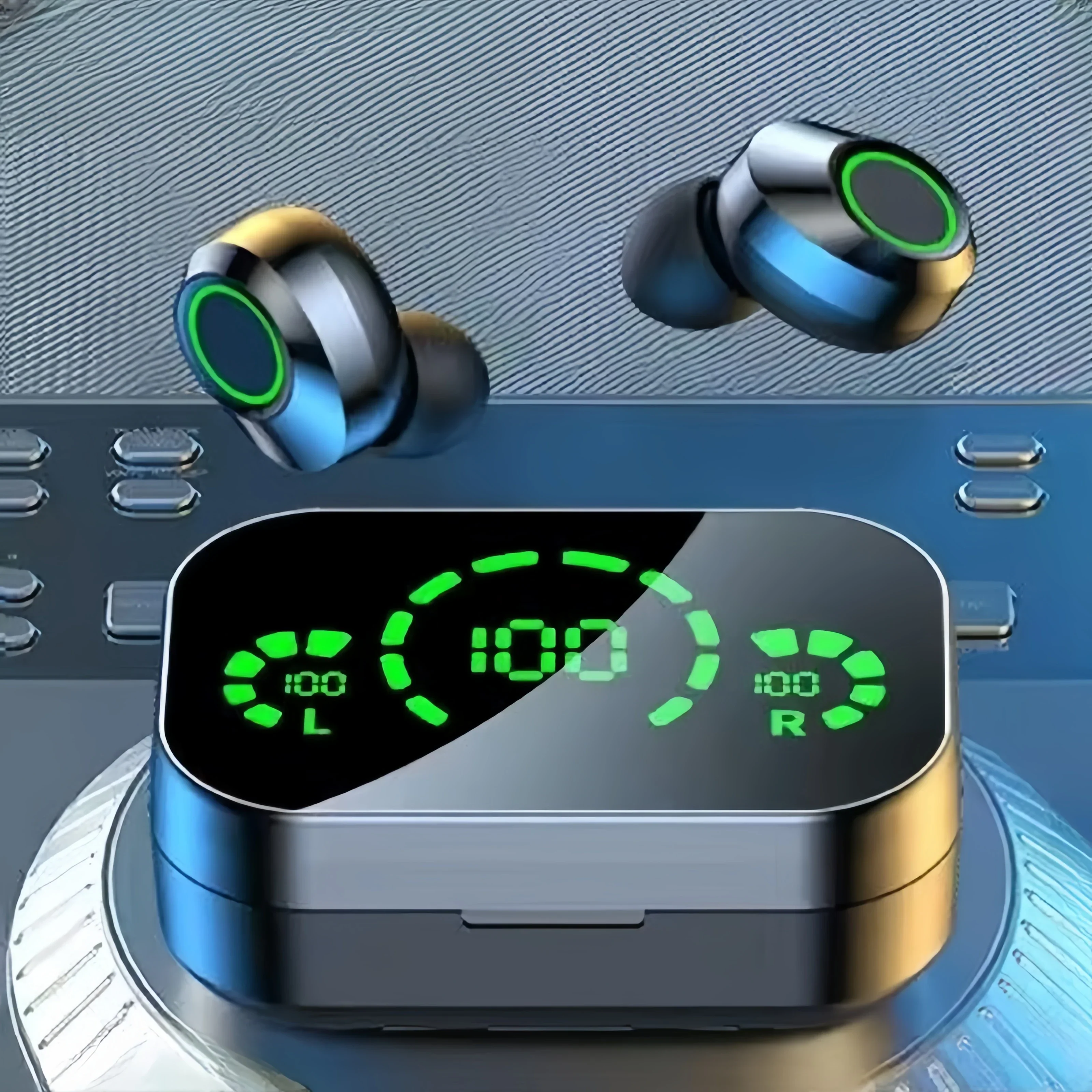 YD03 TWS Bluetooth 5.3 Wireless Earbuds Touch Control LED Charging Case Stereo - Image 7