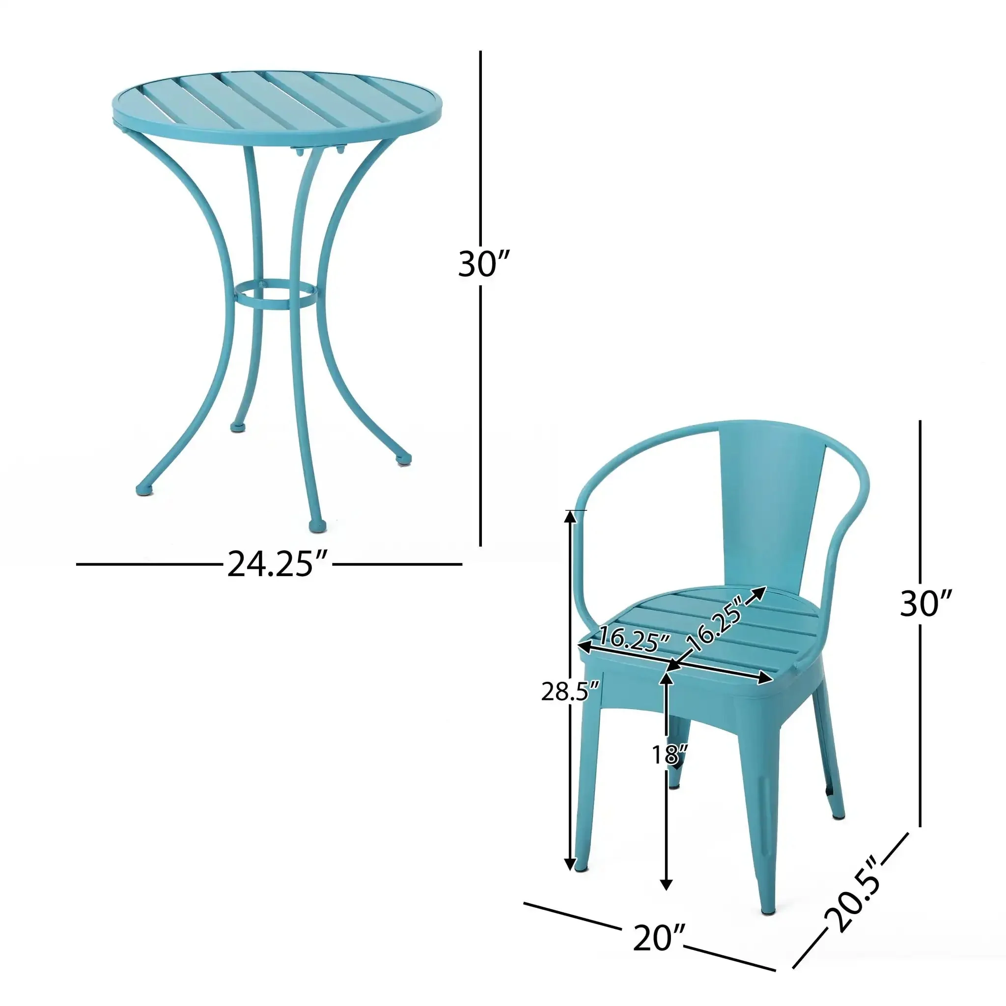 Yearn - 3 Piece Bistro Set With Table And 2 Chairs - Image 5