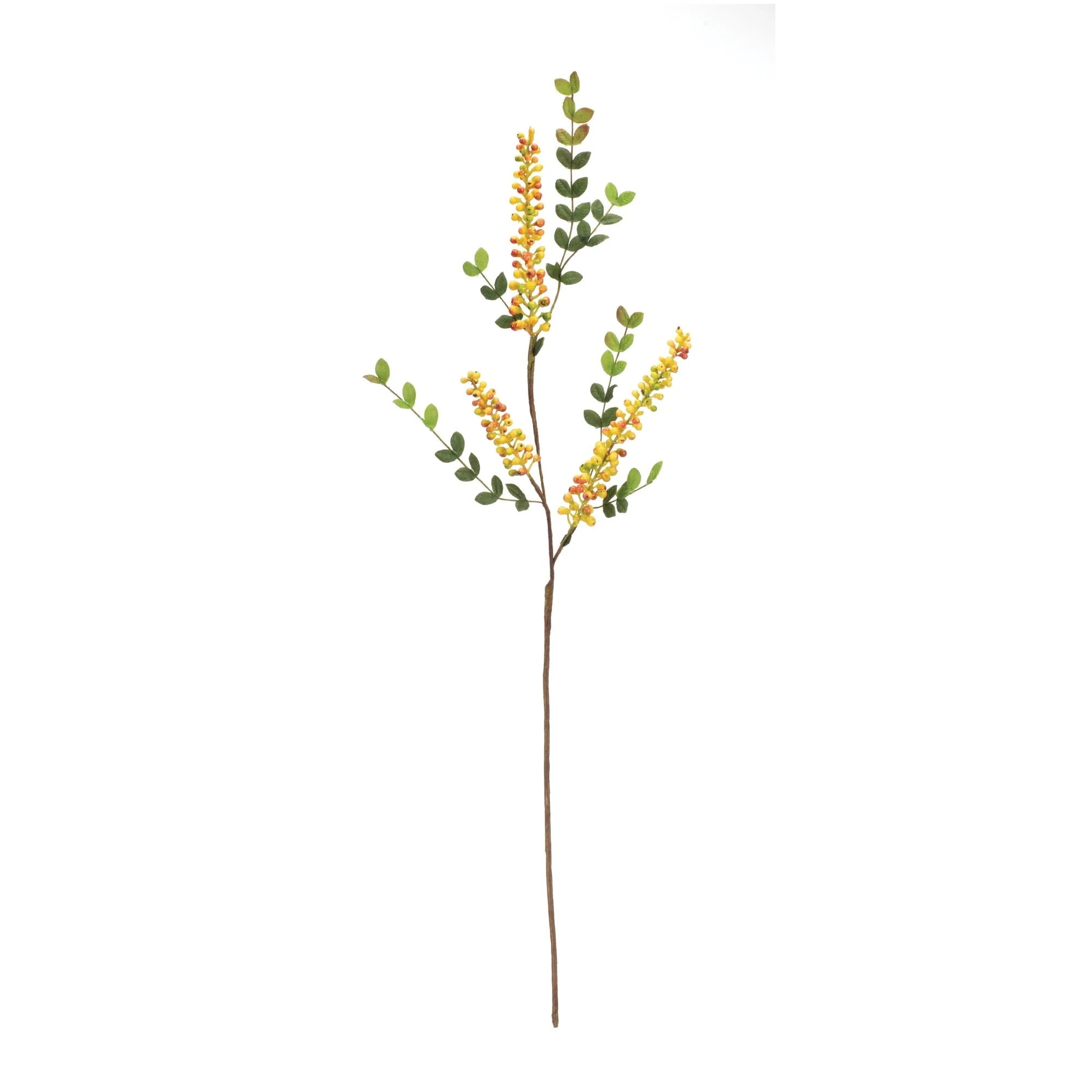 Yellow Berry Foliage Spray (Set of 6) - Image 2