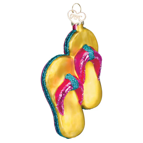 Yellow Flip-flops Ornament - Image 3