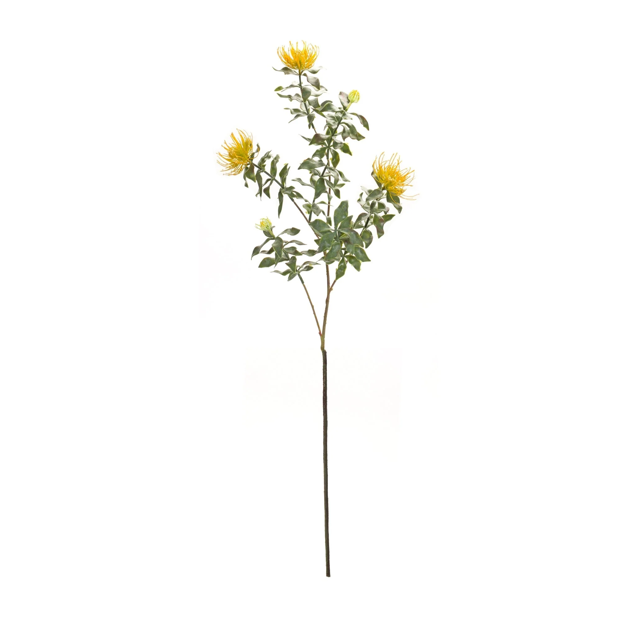 Yellow Flocked Protea Spray (Set of 6) - Image 3