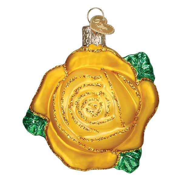Yellow Rose Ornament - Image 3