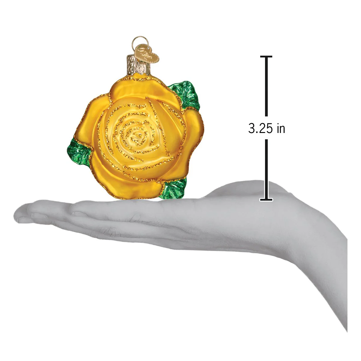 Yellow Rose Ornament - Image 6