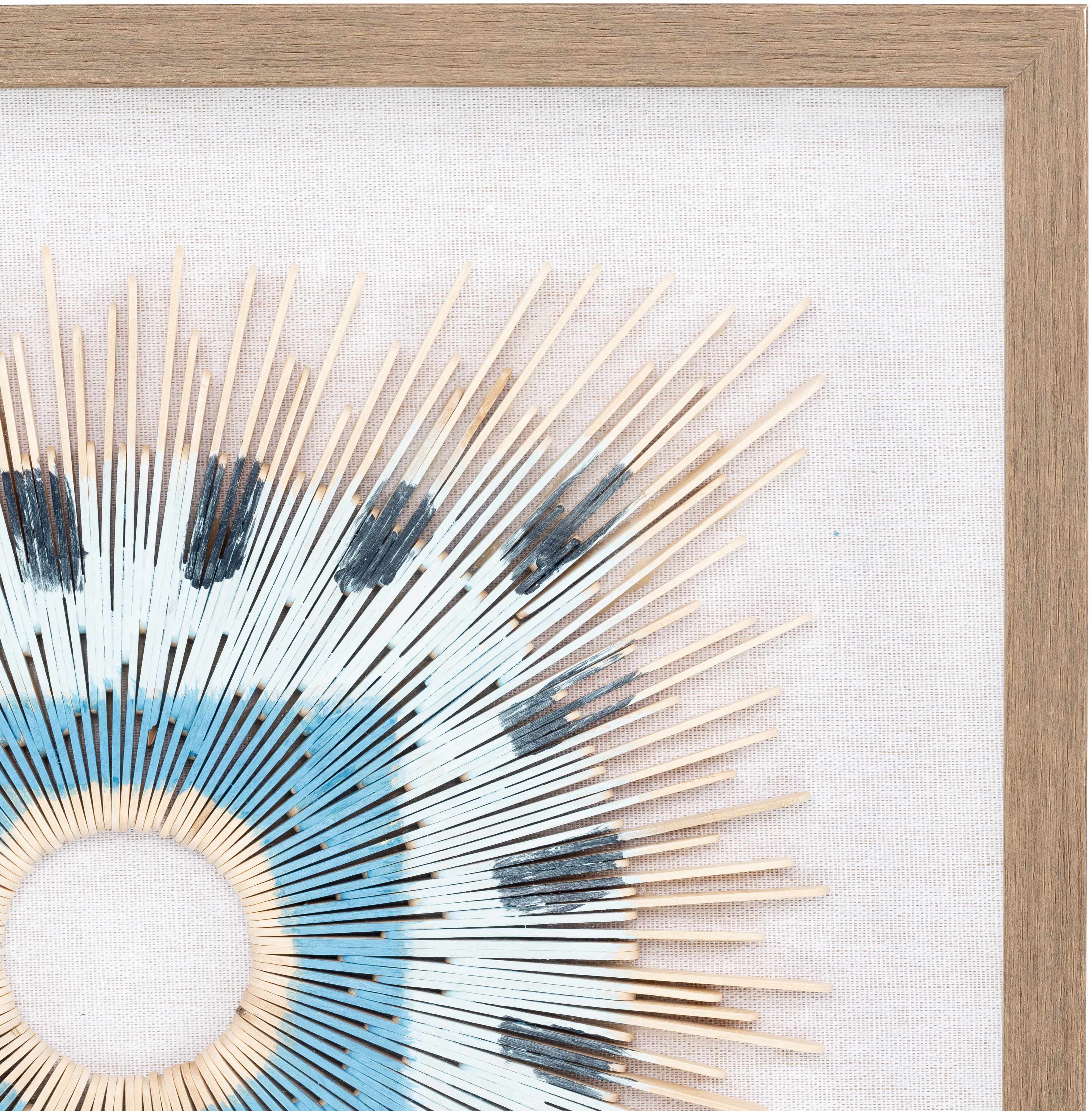 Yenice Natural Wood Geometric Wall Art Set Of Two - Image 3