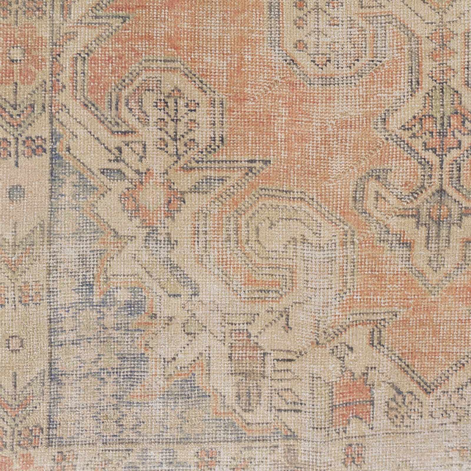 Yetminster Traditional Distressed Peach Rug - Clearance - Image 3